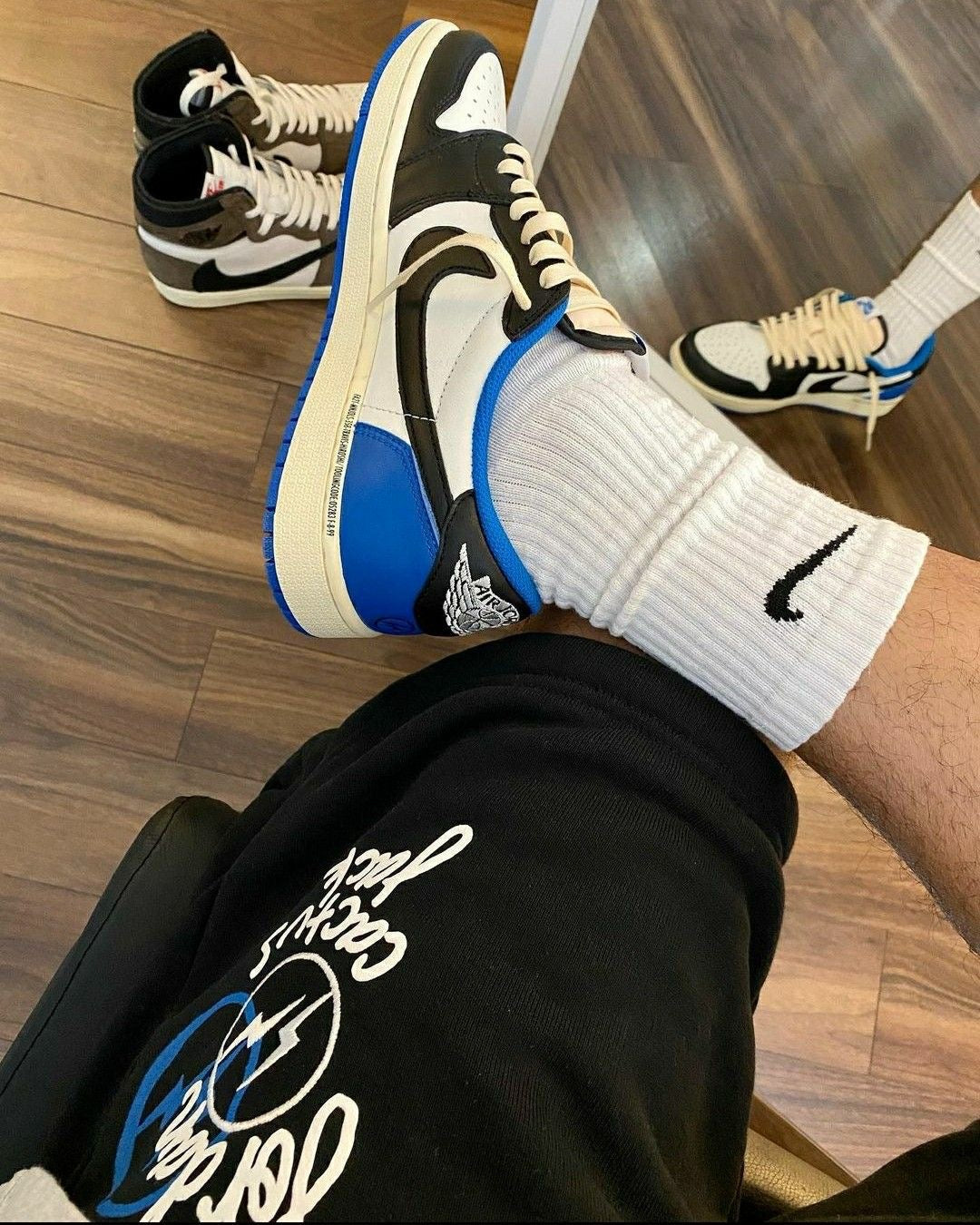 Custom Fragment x Travis Scott x Air Jordan 1 Low DM7866 140 luxurysteps