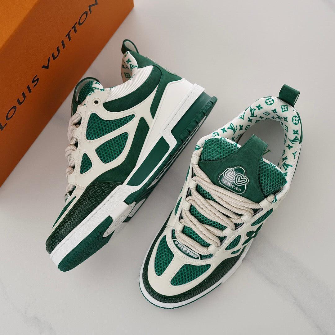 LUV Green Skate Sneakers-098 Designer Sneakers