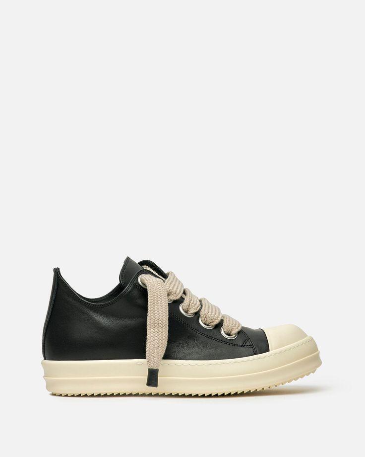 Jumbo Lace Low Sneaks in Black/Pearl-209 Designer Sneakers
