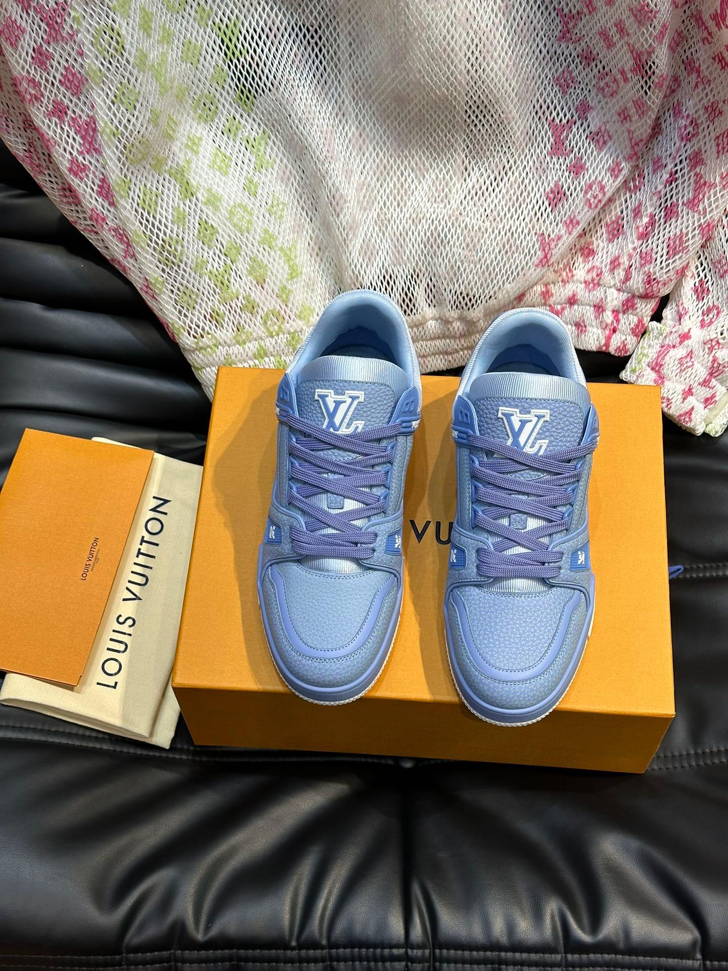 LUV Blue Trainer Sneakers-083 Designer Sneakers