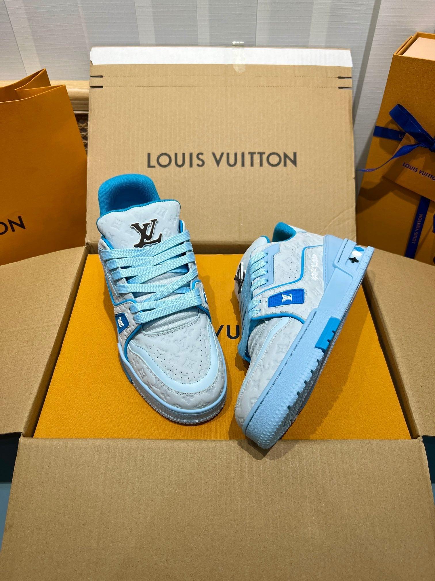 LUV Blue Trainer Sneakers-078 Designer Sneakers