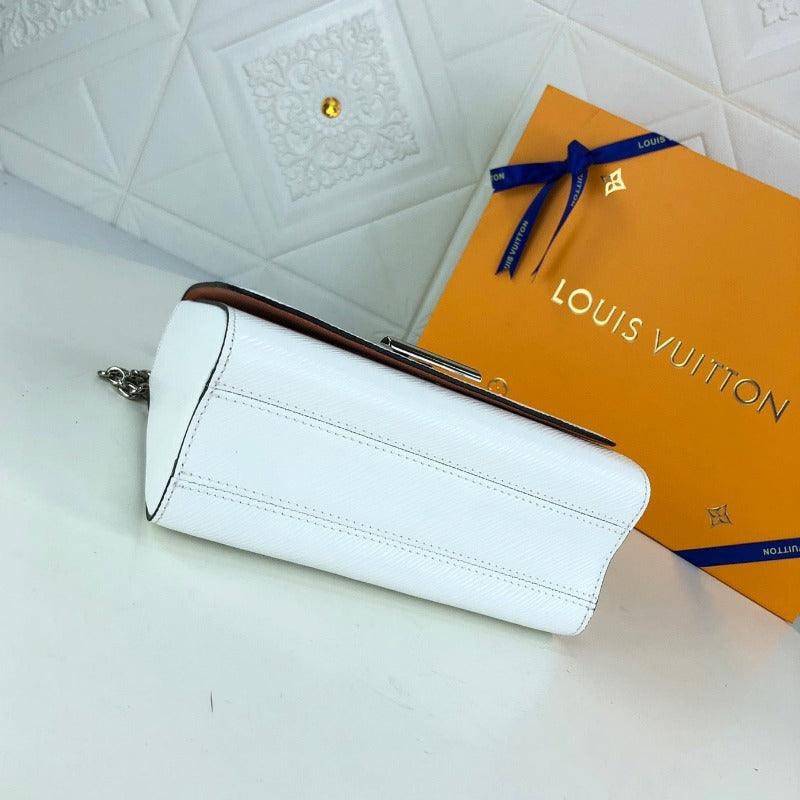 1984 - Twist Handbag With Chain White - GoatLV