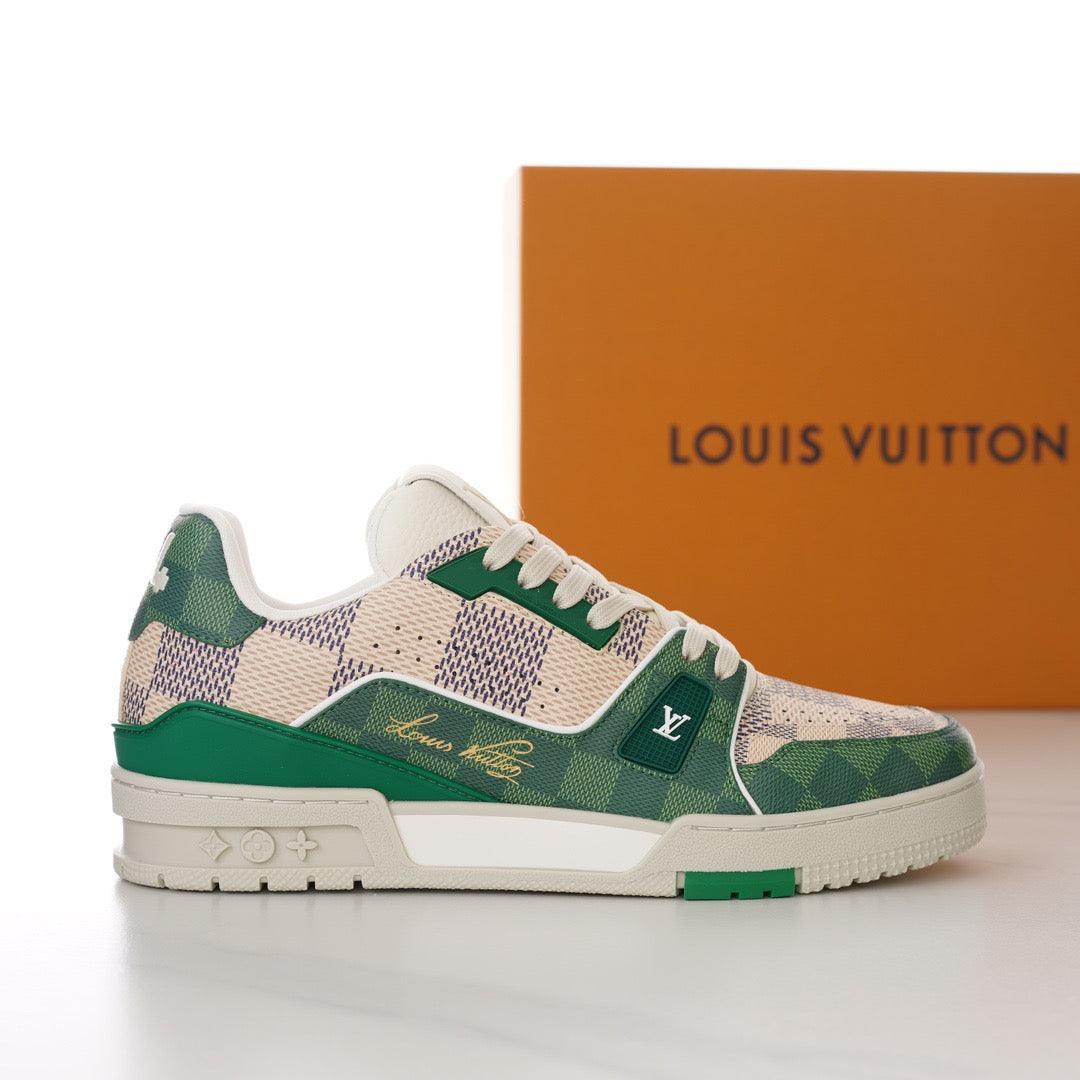LUV Trainer Green Sneakers-104 Designer Sneakers