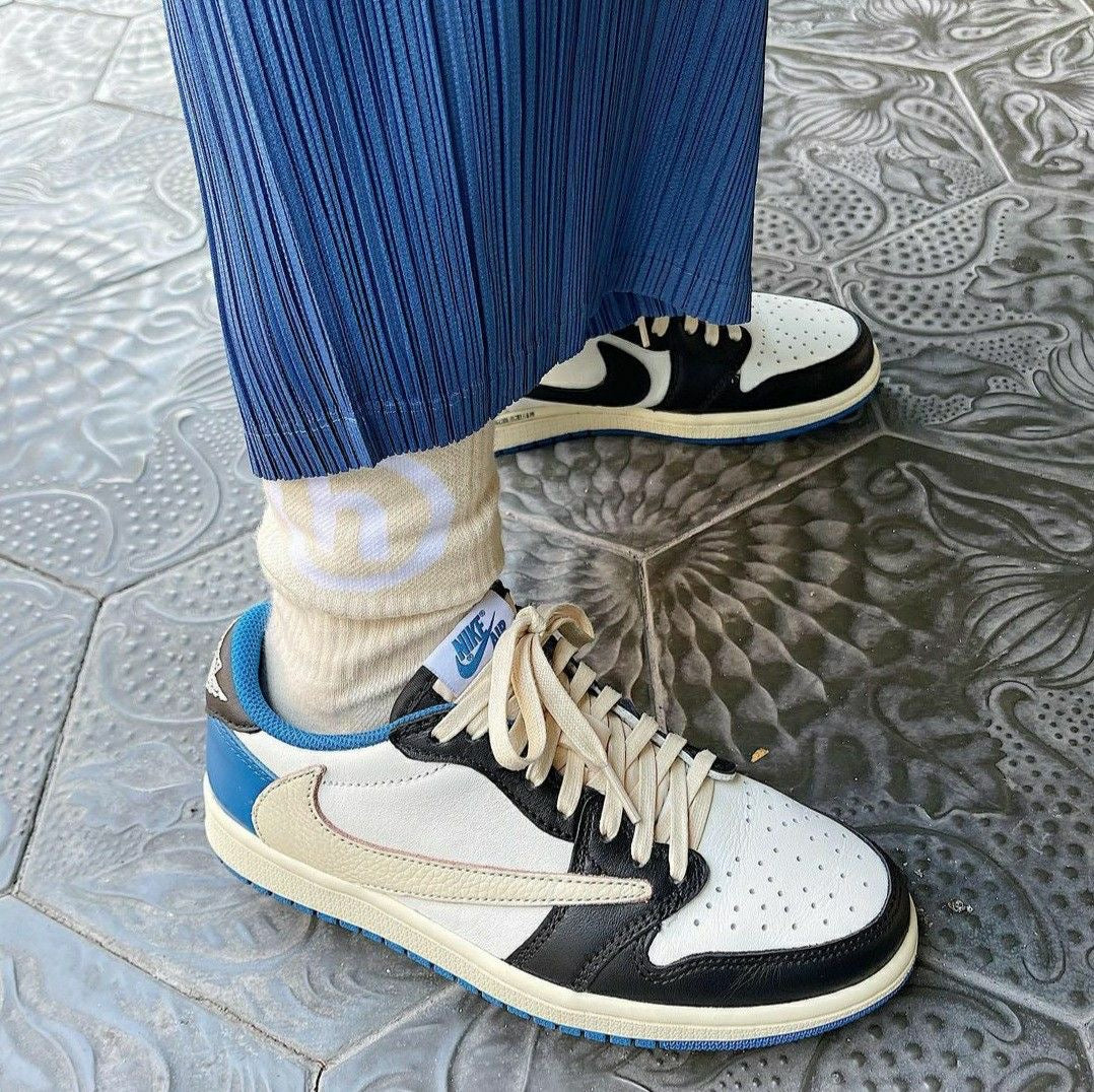 Custom Fragment x Travis Scott x Air Jordan 1 Low DM7866 140 luxurysteps