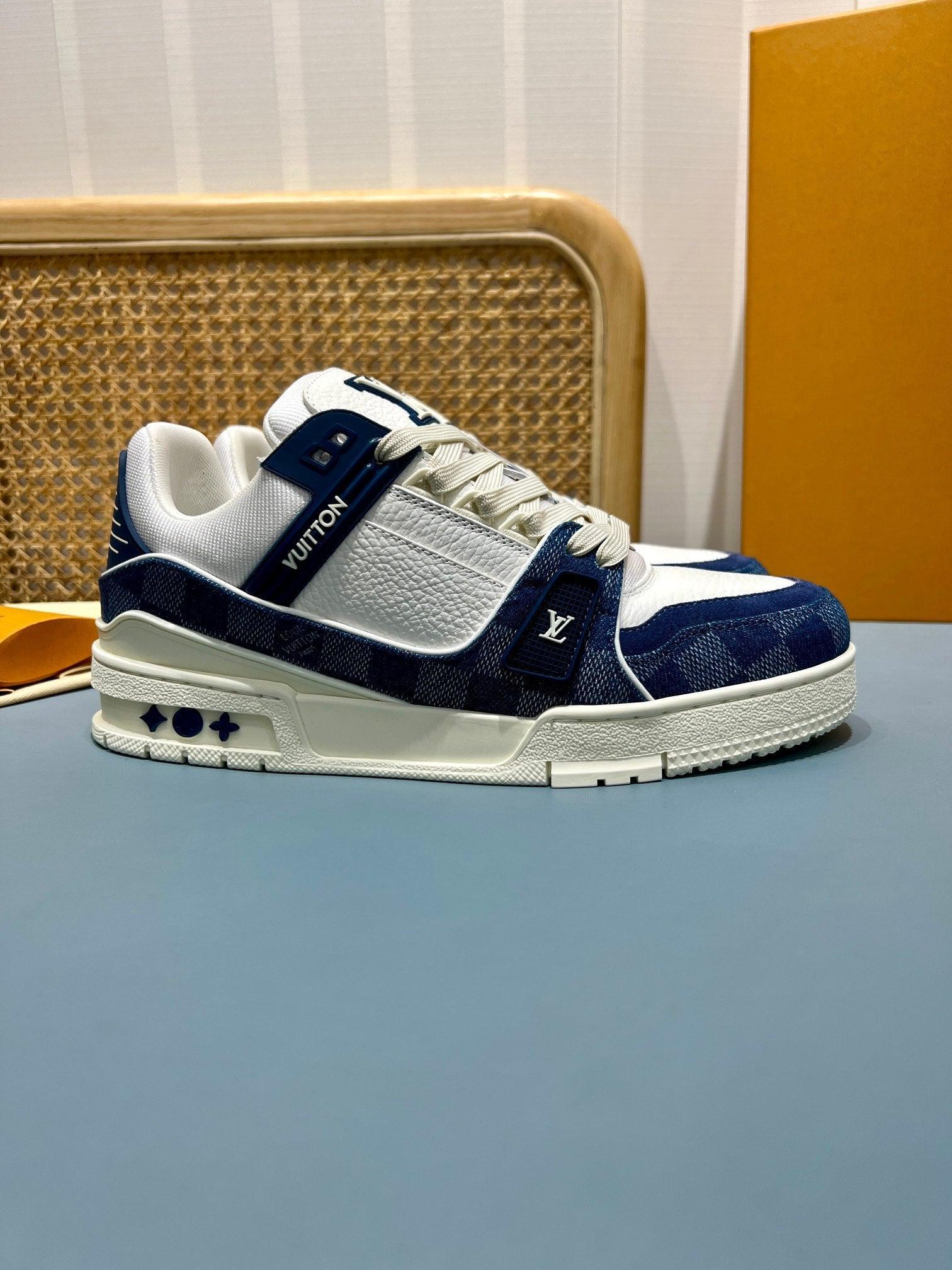 LUV Maxi Thick Blue Trainer Sneakers-073 Designer Sneakers