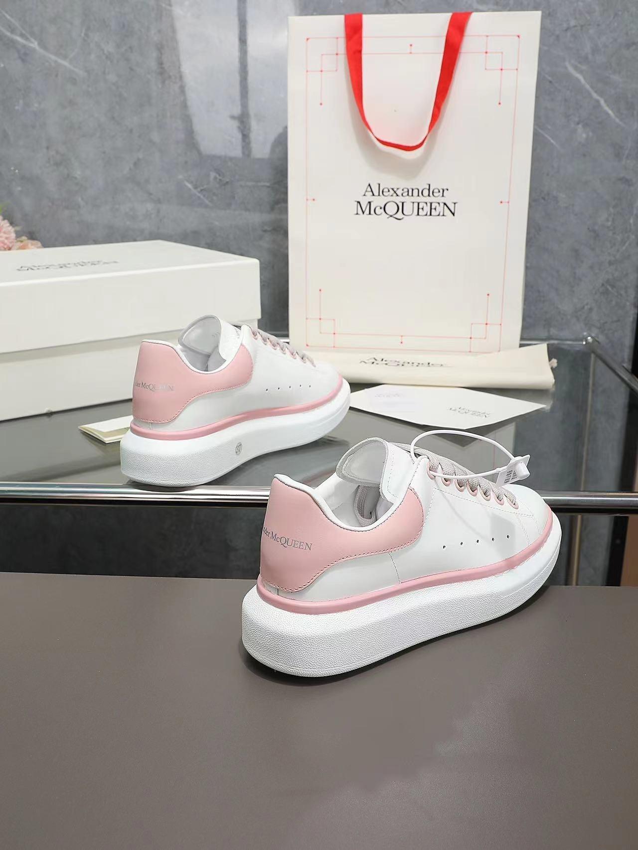 ALMC Pink and White Oversized Sneakers-035 Designer Sneakers