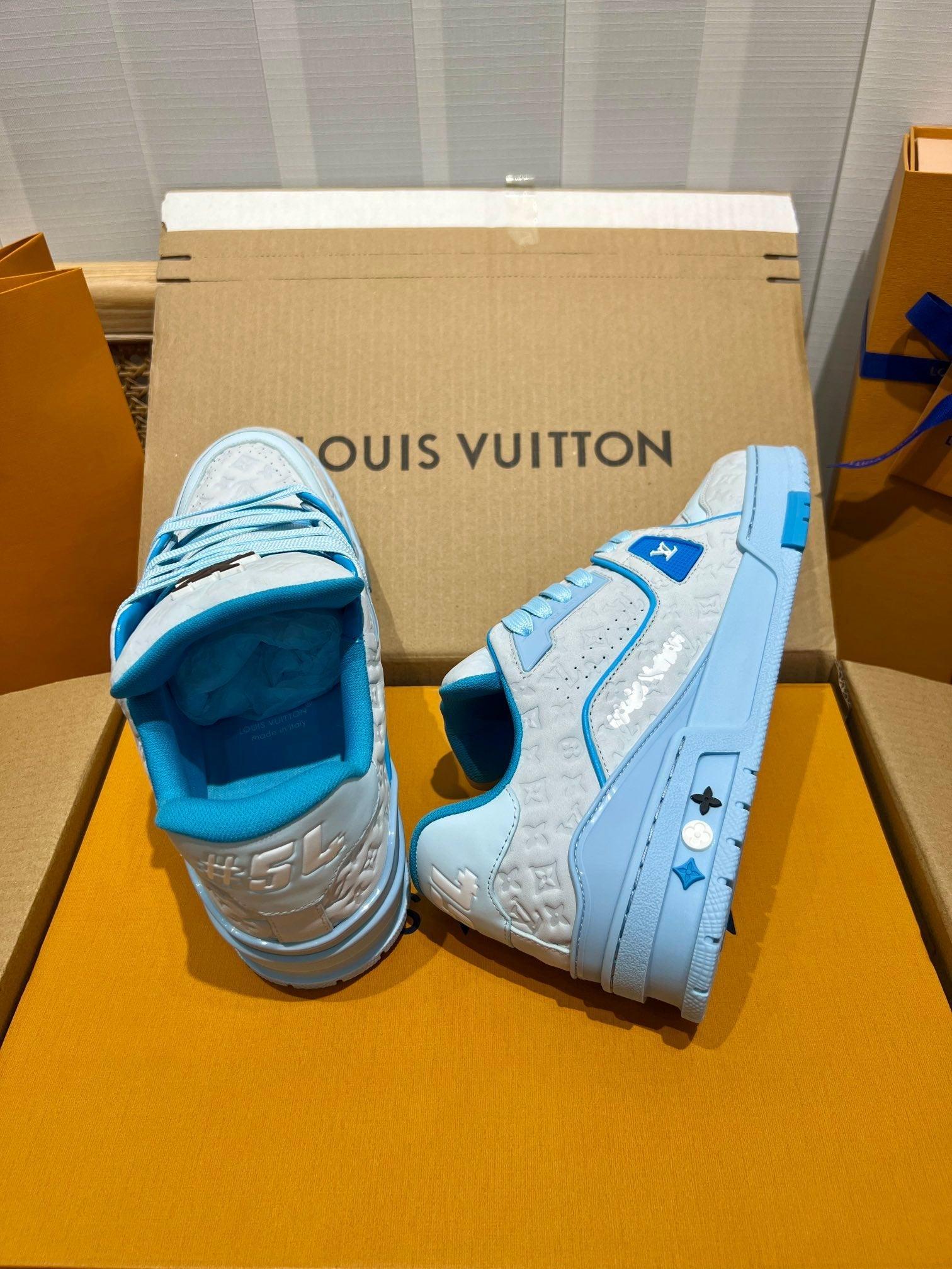 LUV Blue Trainer Sneakers-078 Designer Sneakers