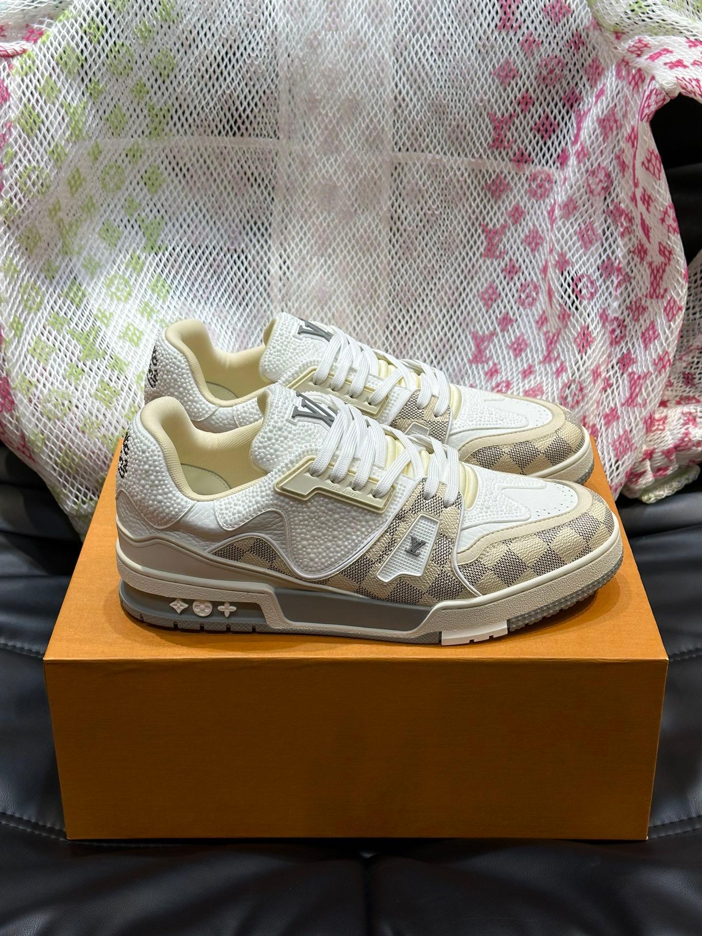 LUV Creme Trainer Sneakers-082 Designer Sneakers
