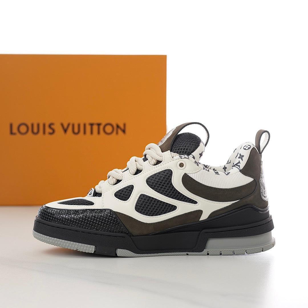 LUV Brown Skate Sneakers-100 Designer Sneakers