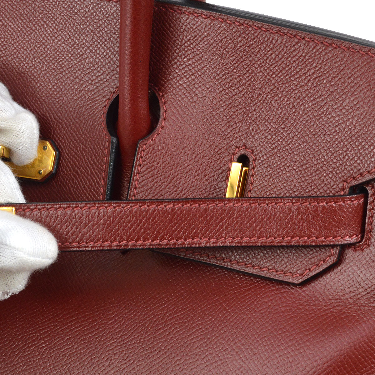 BIRKIN 35 Rouge H Courchevel Kilta bags