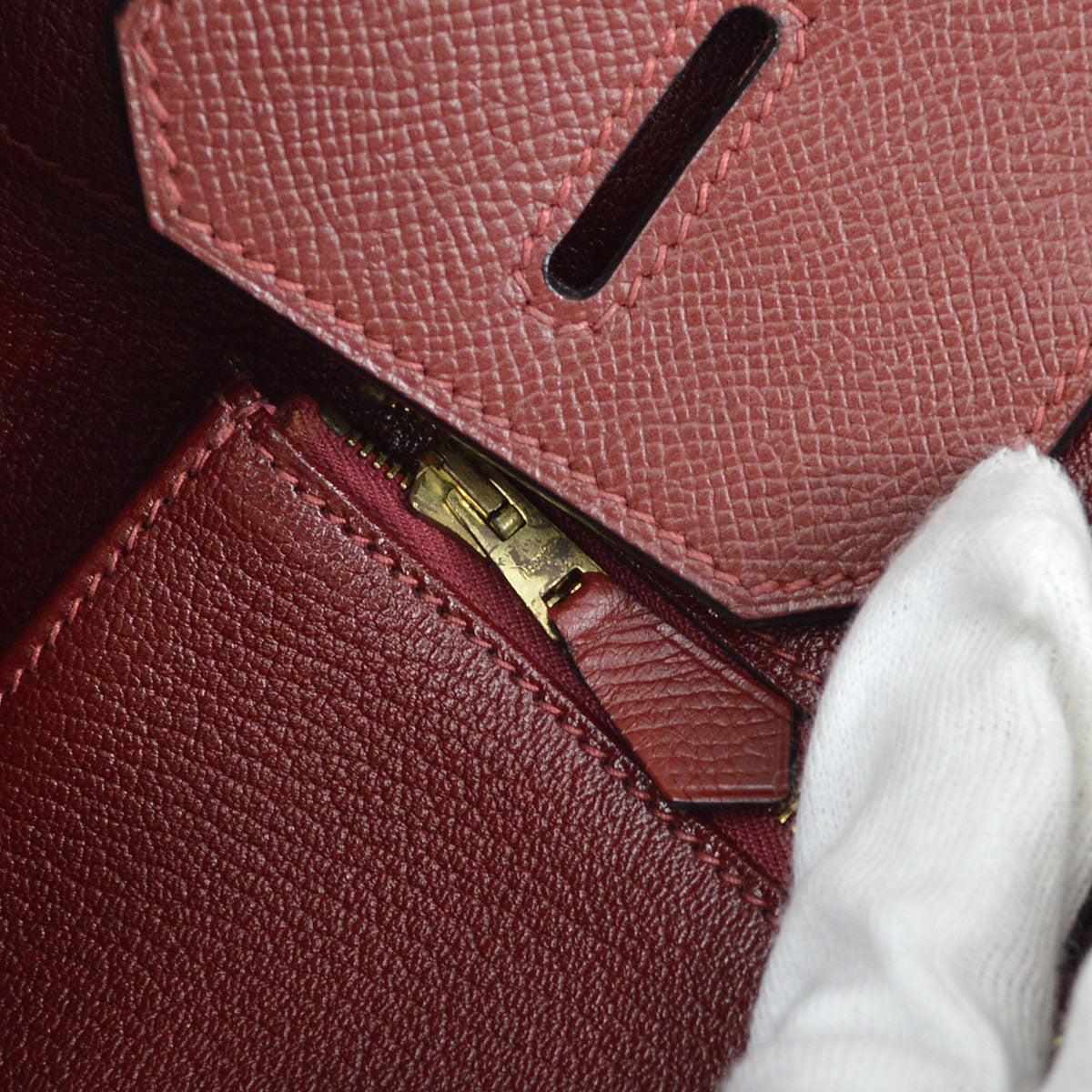 BIRKIN 35 Rouge H Courchevel Kilta bags