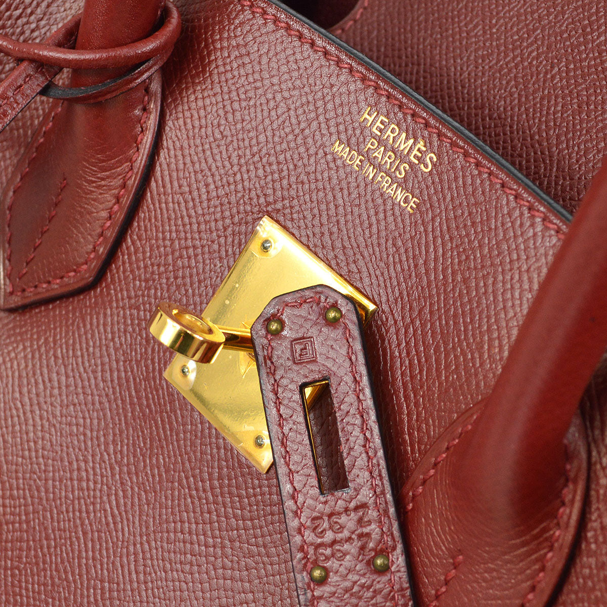 BIRKIN 35 Rouge H Courchevel Kilta bags