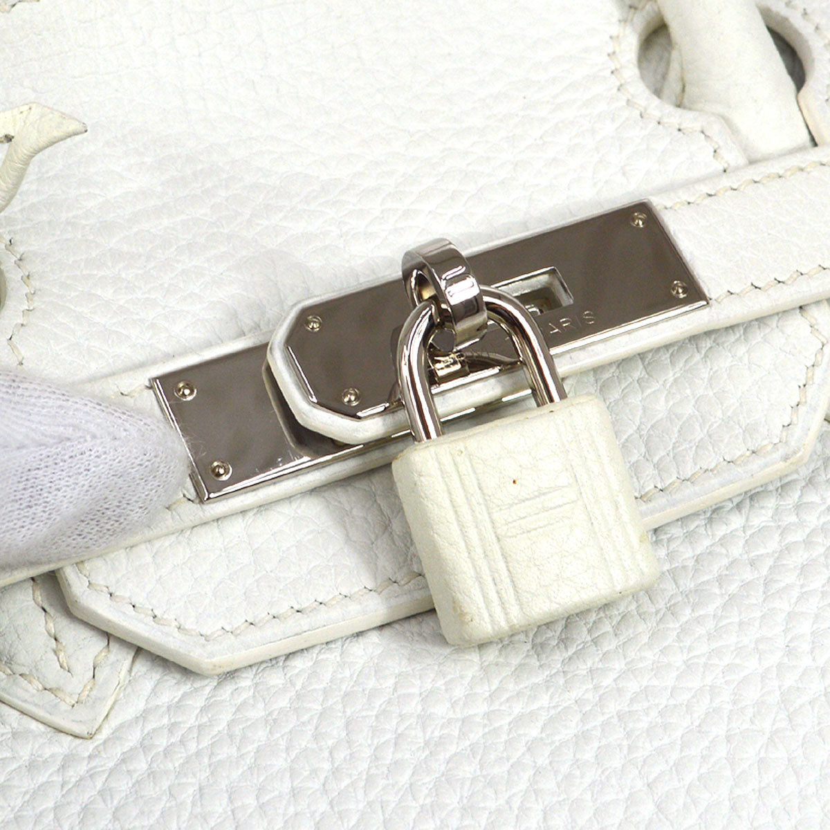 White Taurillon Clemence Kilta bags