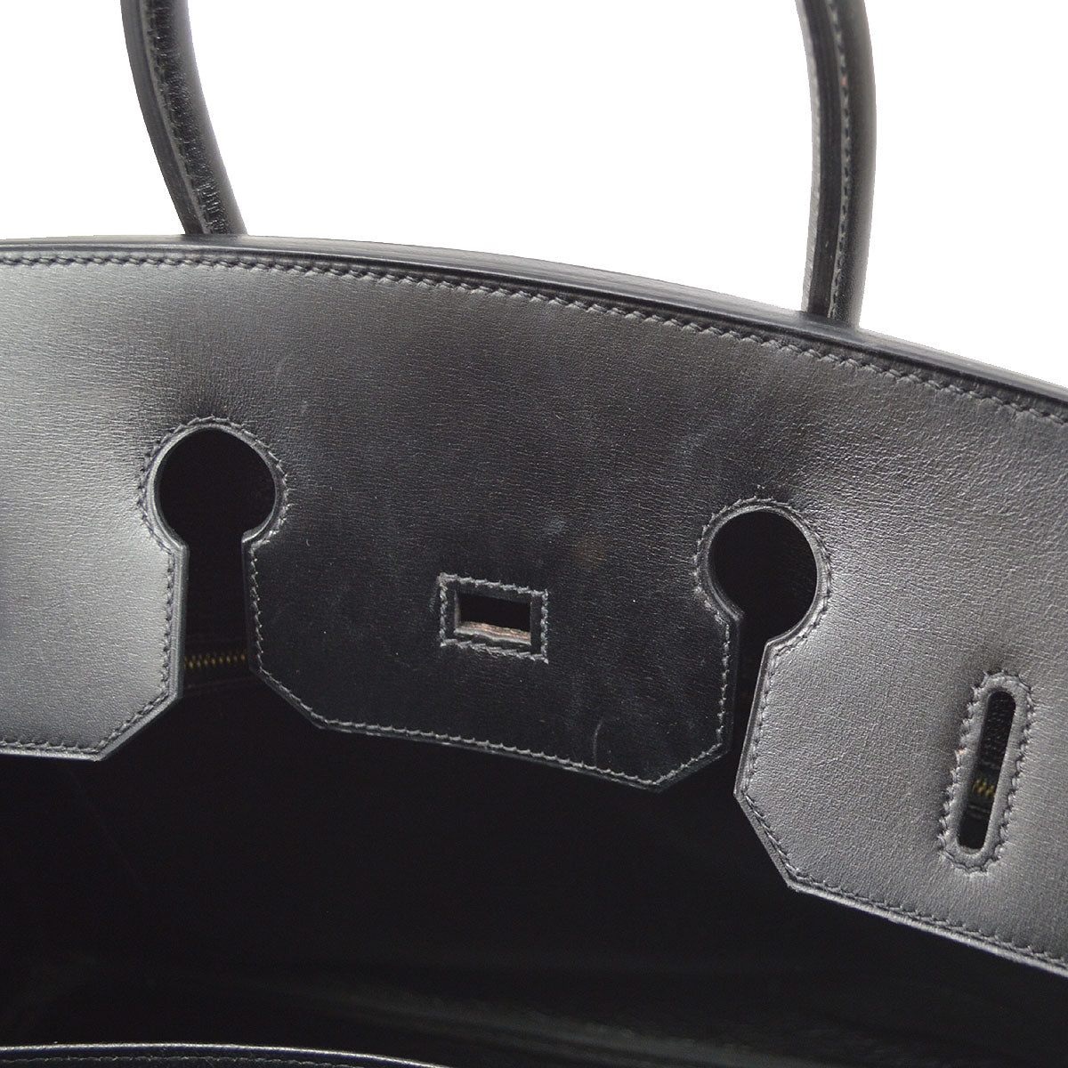 BIRKIN 35 Black Box calf Kilta bags