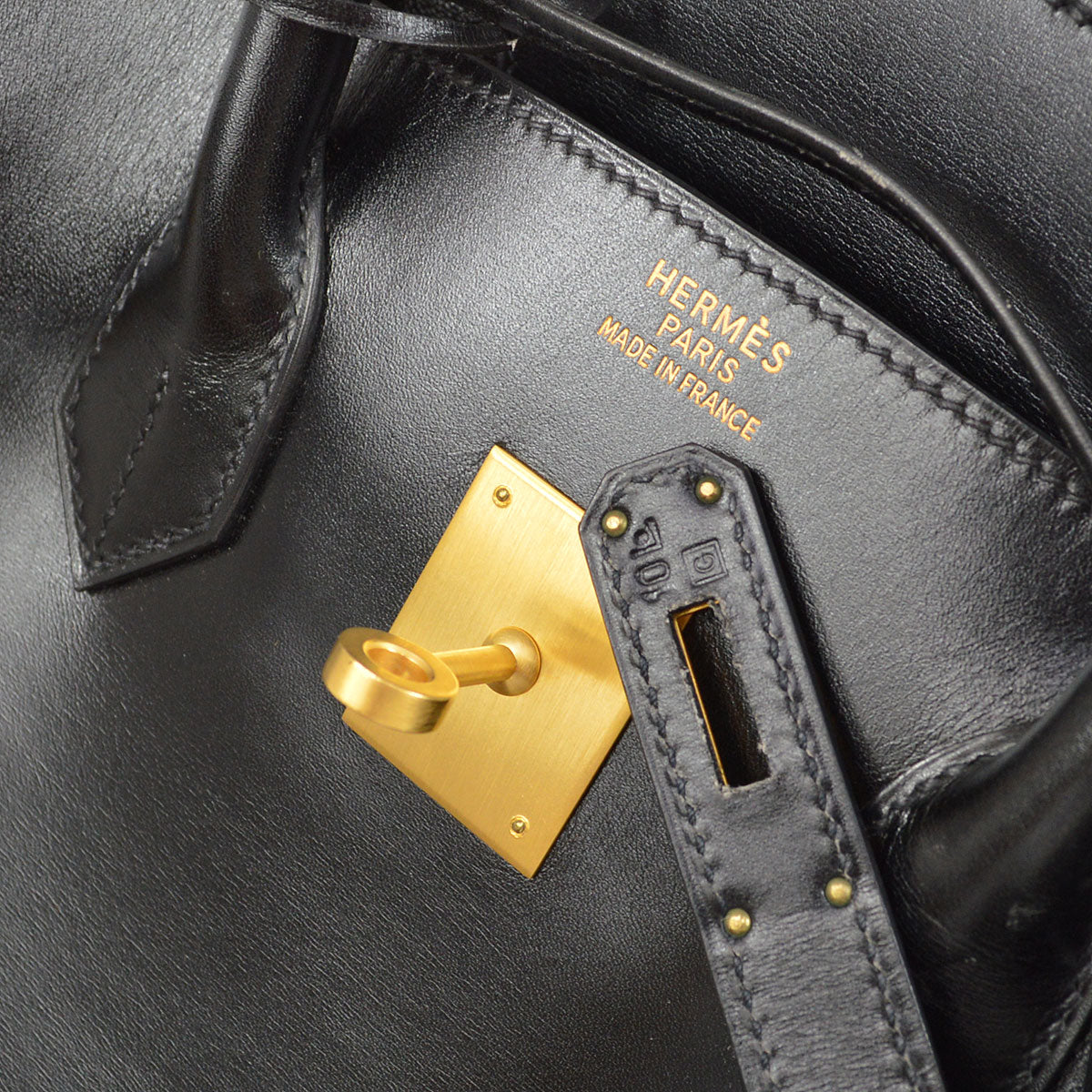 BIRKIN 35 Black Box calf Kilta bags