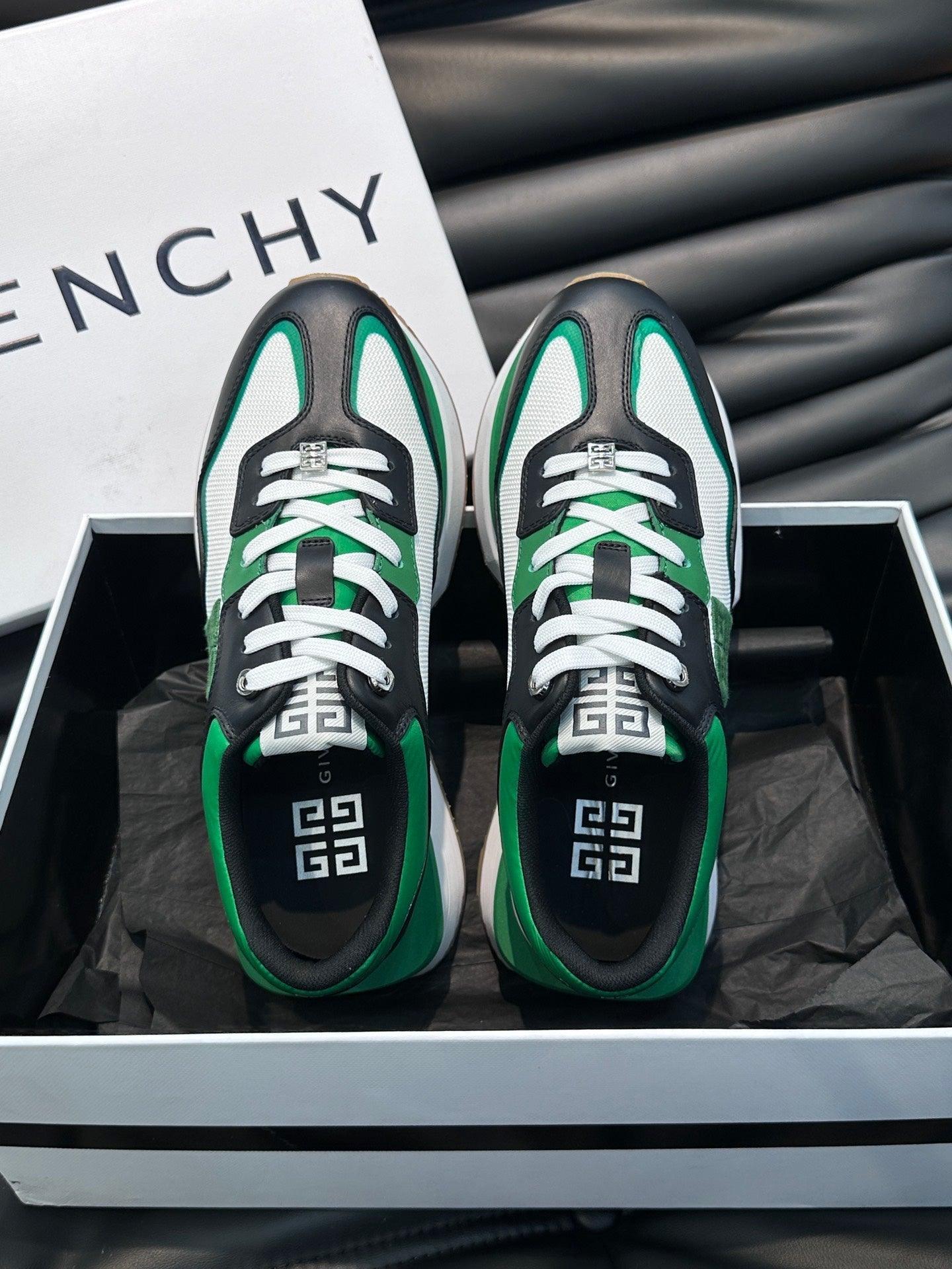 GVC Black and Green Sneakers-010 Designer Sneakers
