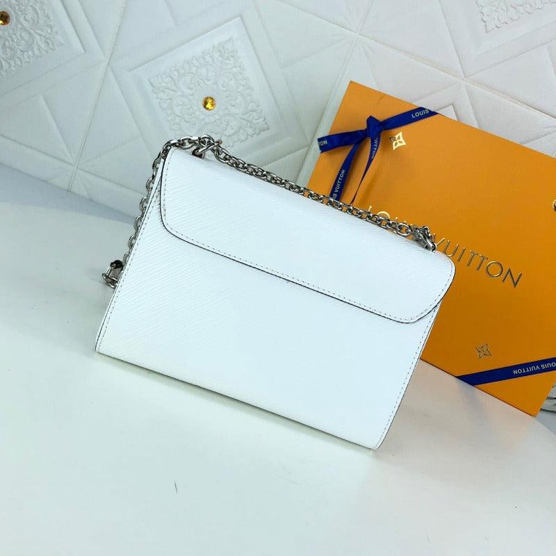 1984 - Twist Handbag With Chain White - GoatLV