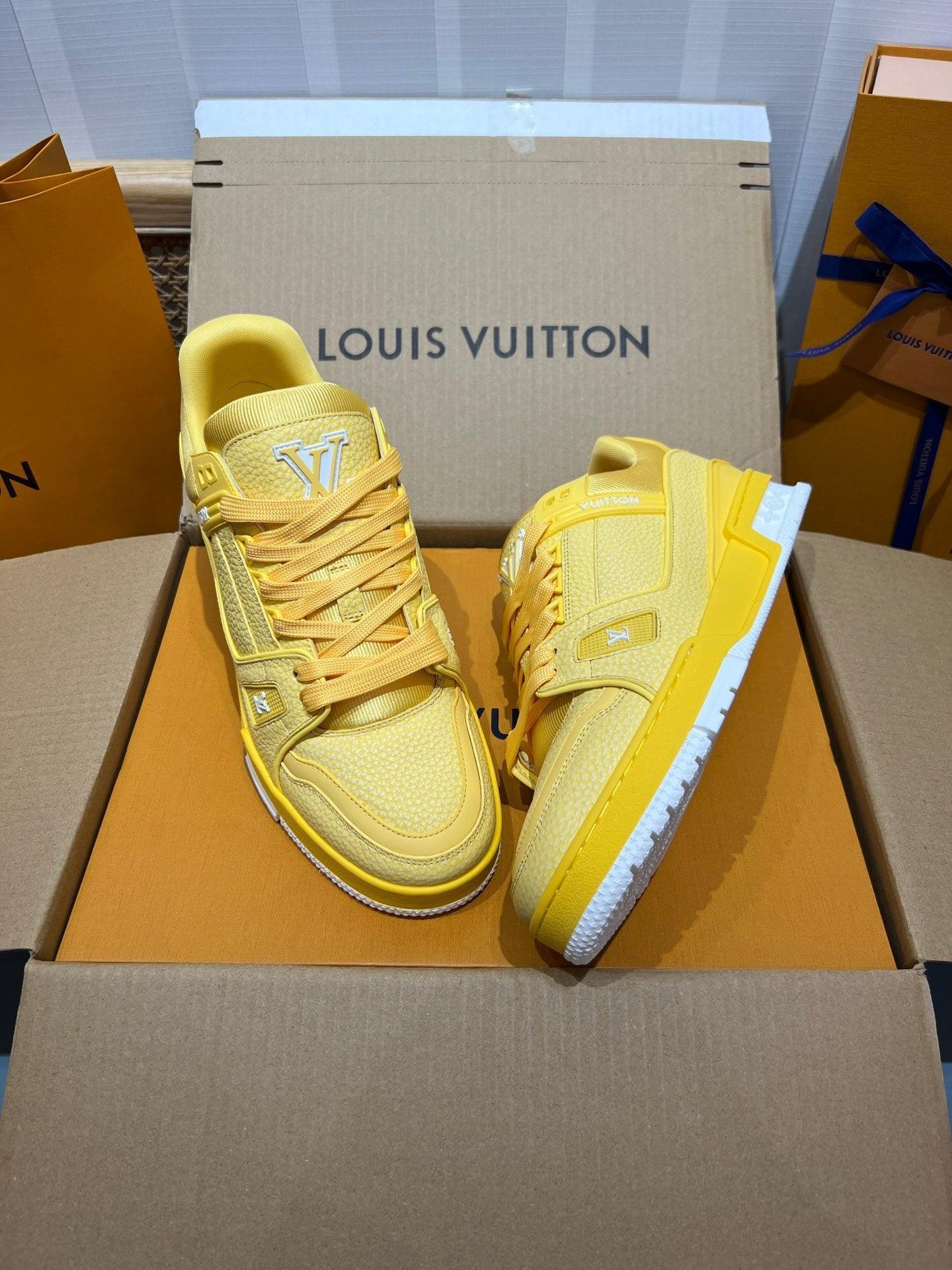 LUV Yellow Trainer Sneakers-080 Designer Sneakers