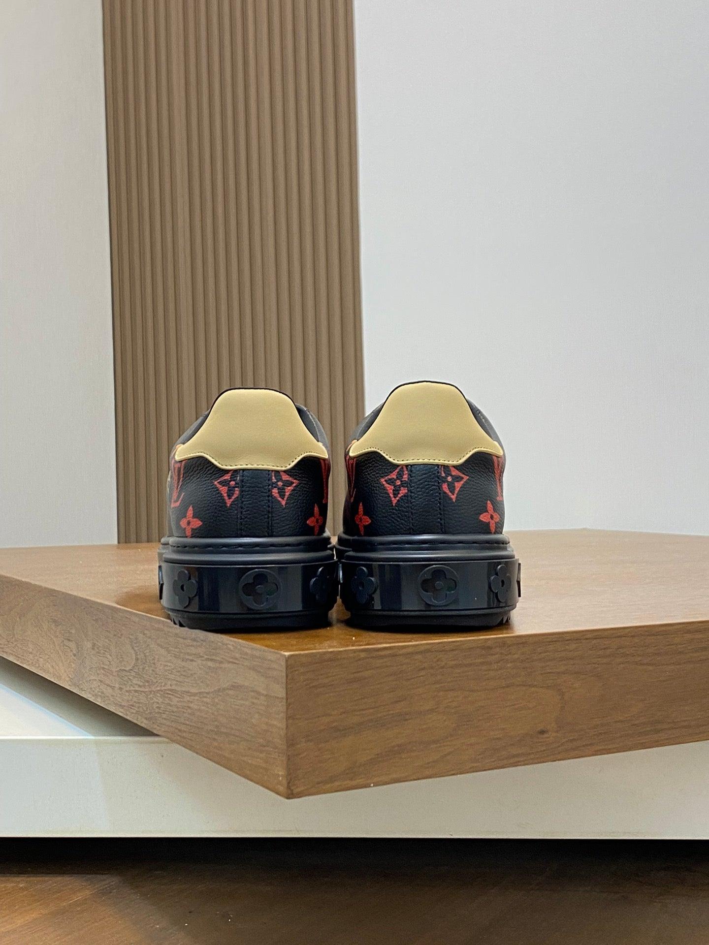 LUV Black Shoes for Men-141 Designer Sneakers