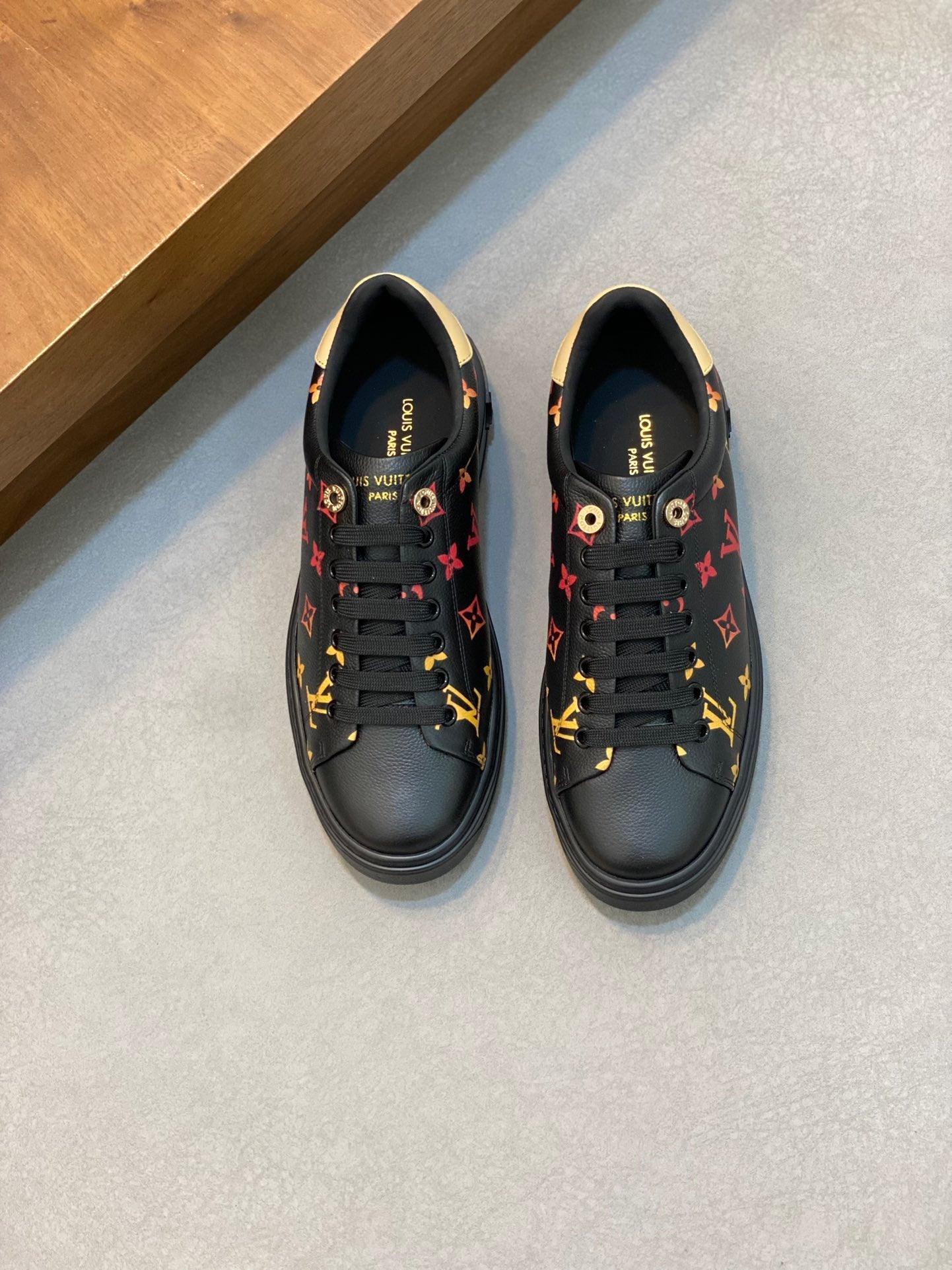 LUV Black Shoes for Men-141 Designer Sneakers