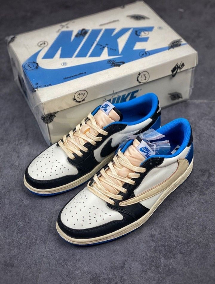 Custom Fragment x Travis Scott x Air Jordan 1 Low DM7866 140 luxurysteps
