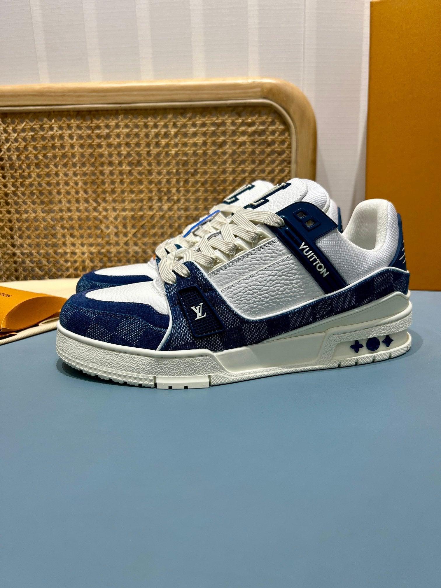 LUV Maxi Thick Blue Trainer Sneakers-073 Designer Sneakers