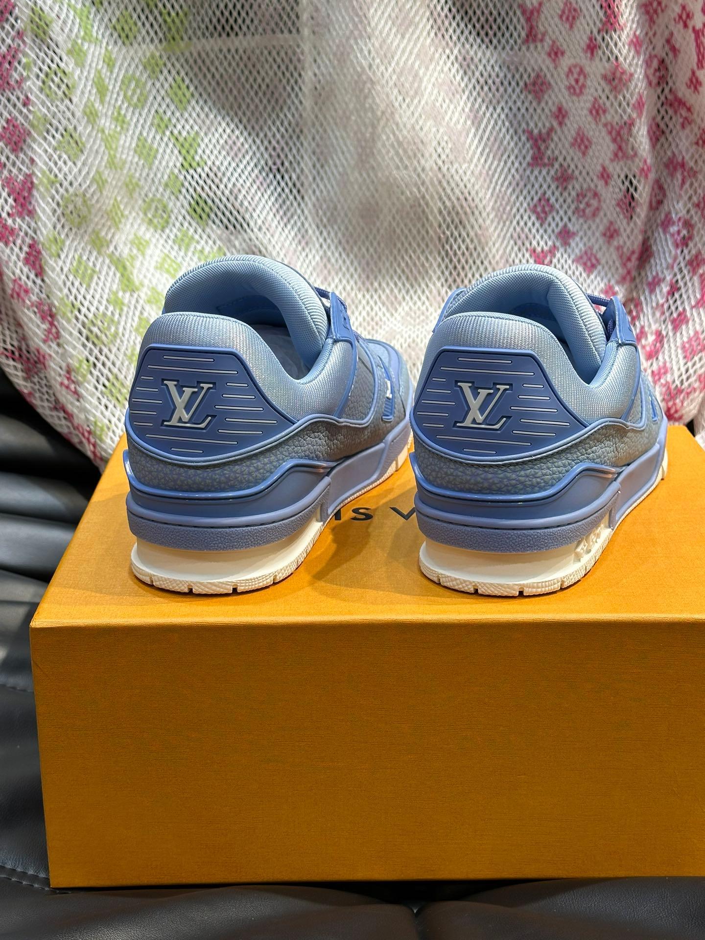 LUV Blue Trainer Sneakers-083 Designer Sneakers