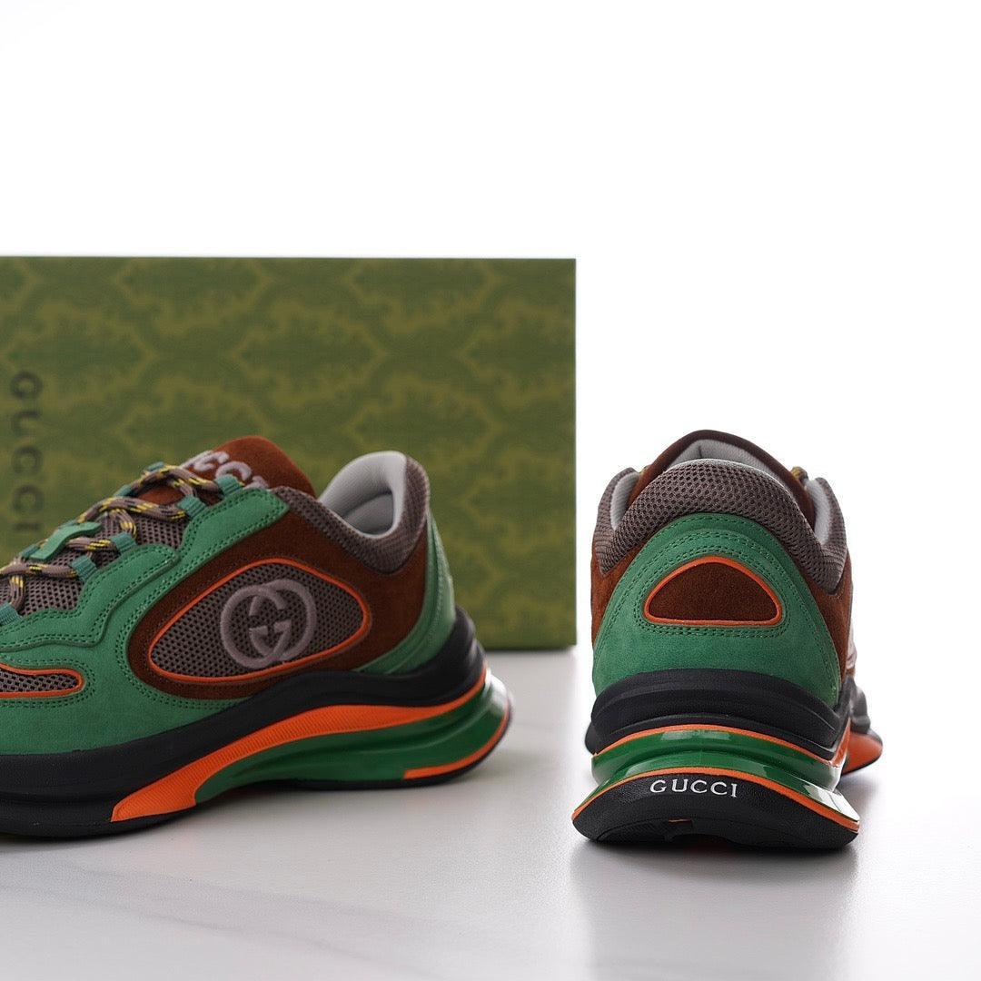 GCI Men's Run Green Suede Sneakers-182 Designer Sneakers