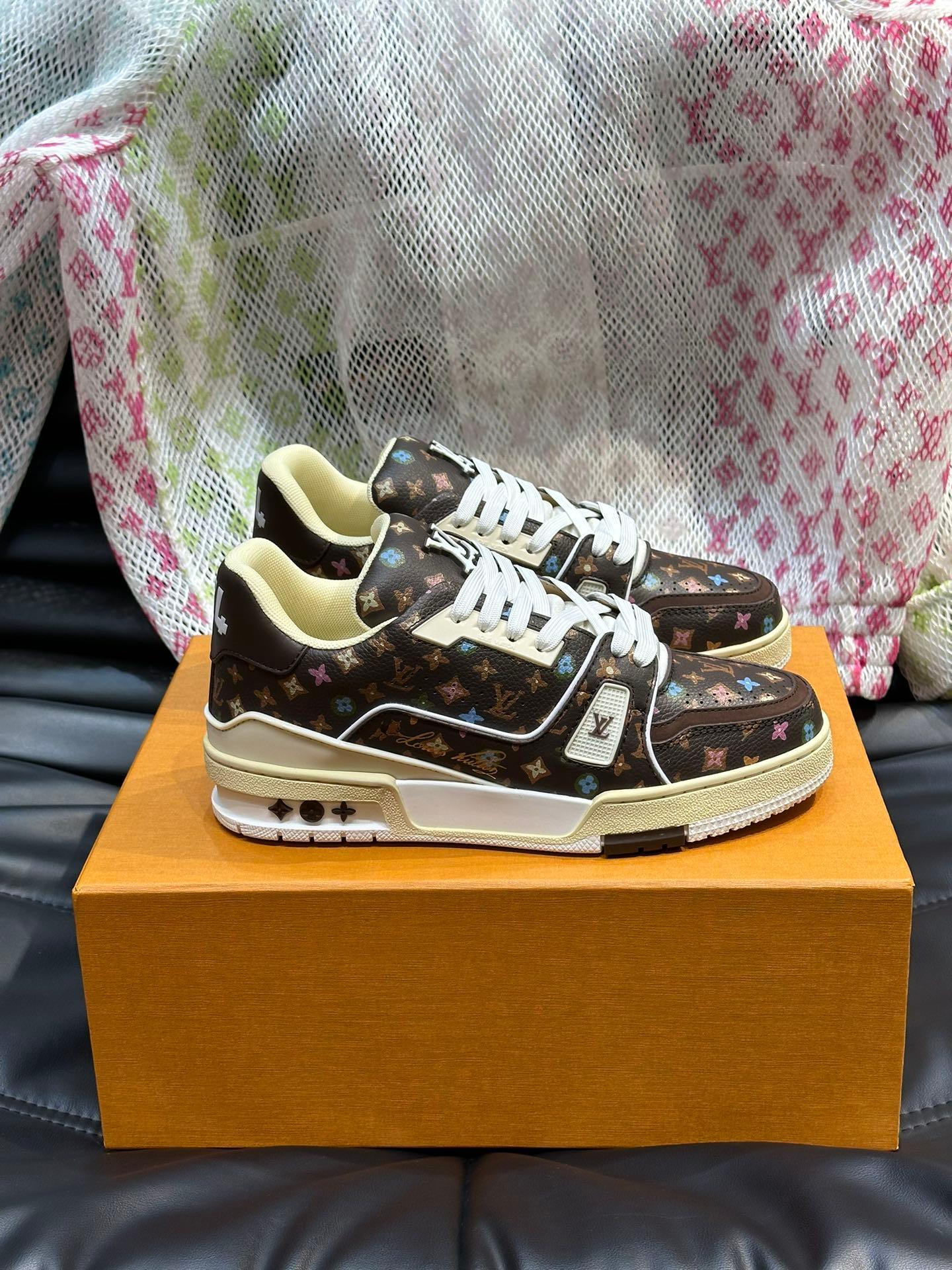 LUV Brown Trainer Sneakers-085 Designer Sneakers