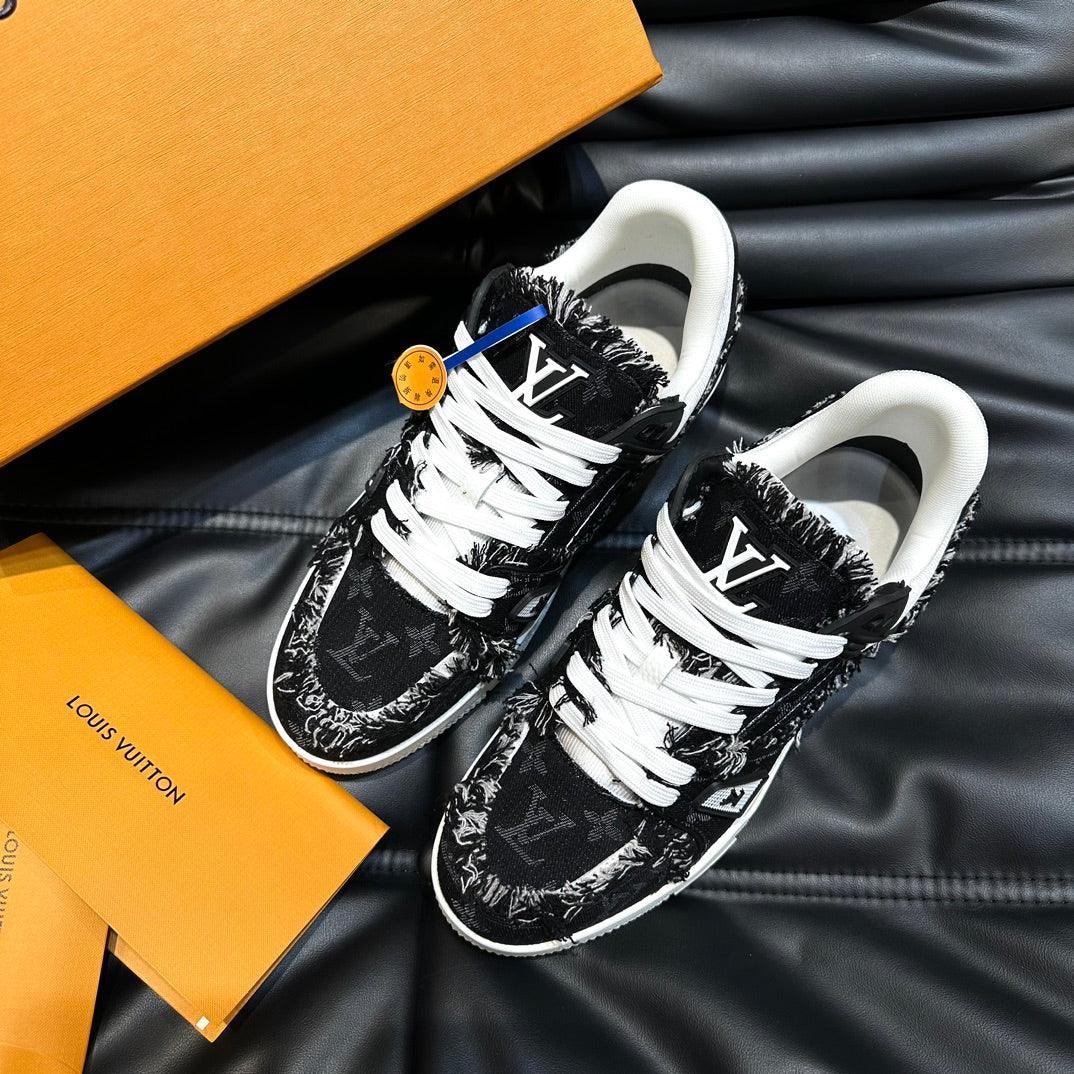 LUV Trainer Black Denim Sneakers -069 Designer Sneakers