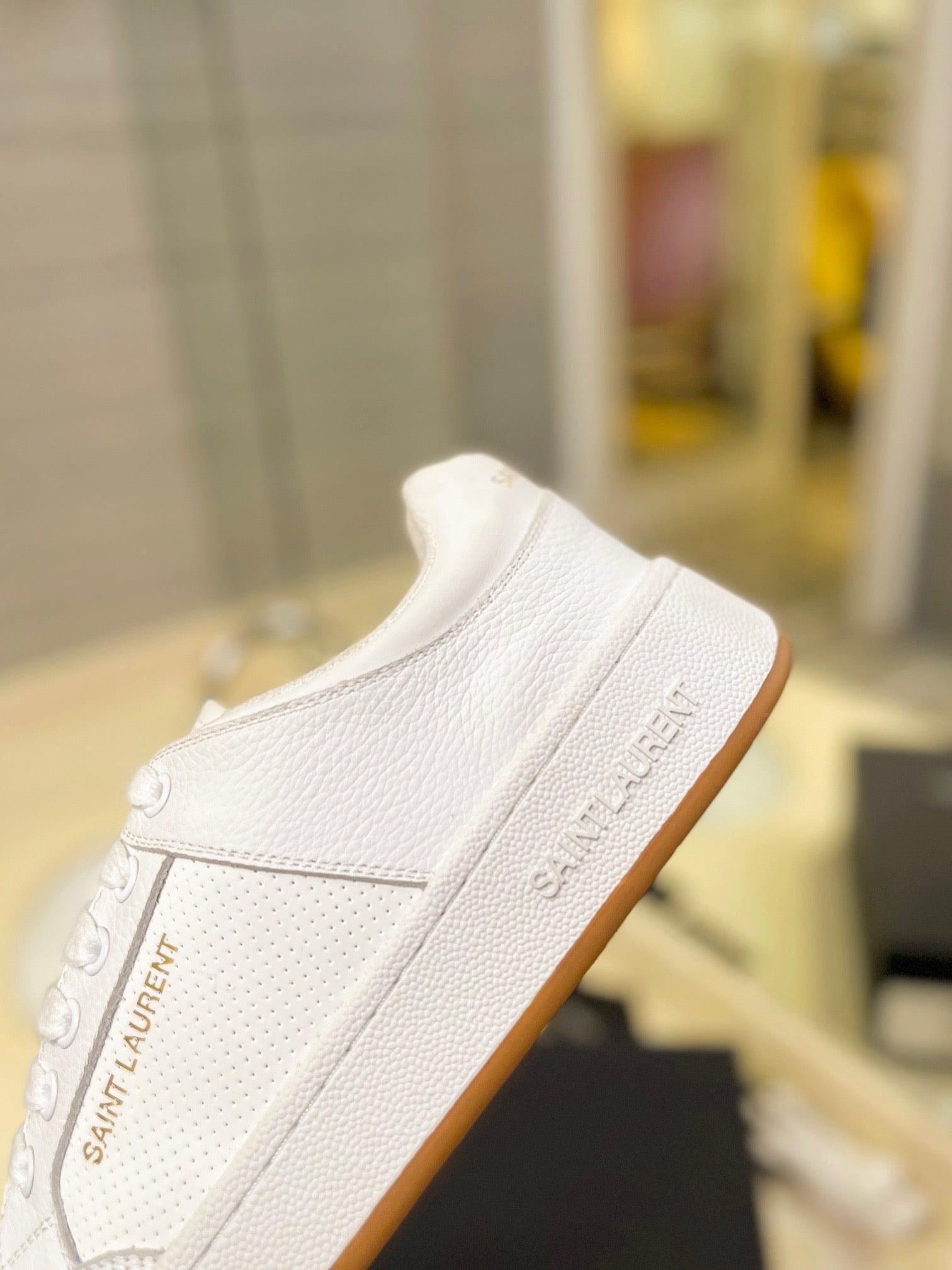 VSL White Leather Sneakers-170 Designer Sneakers