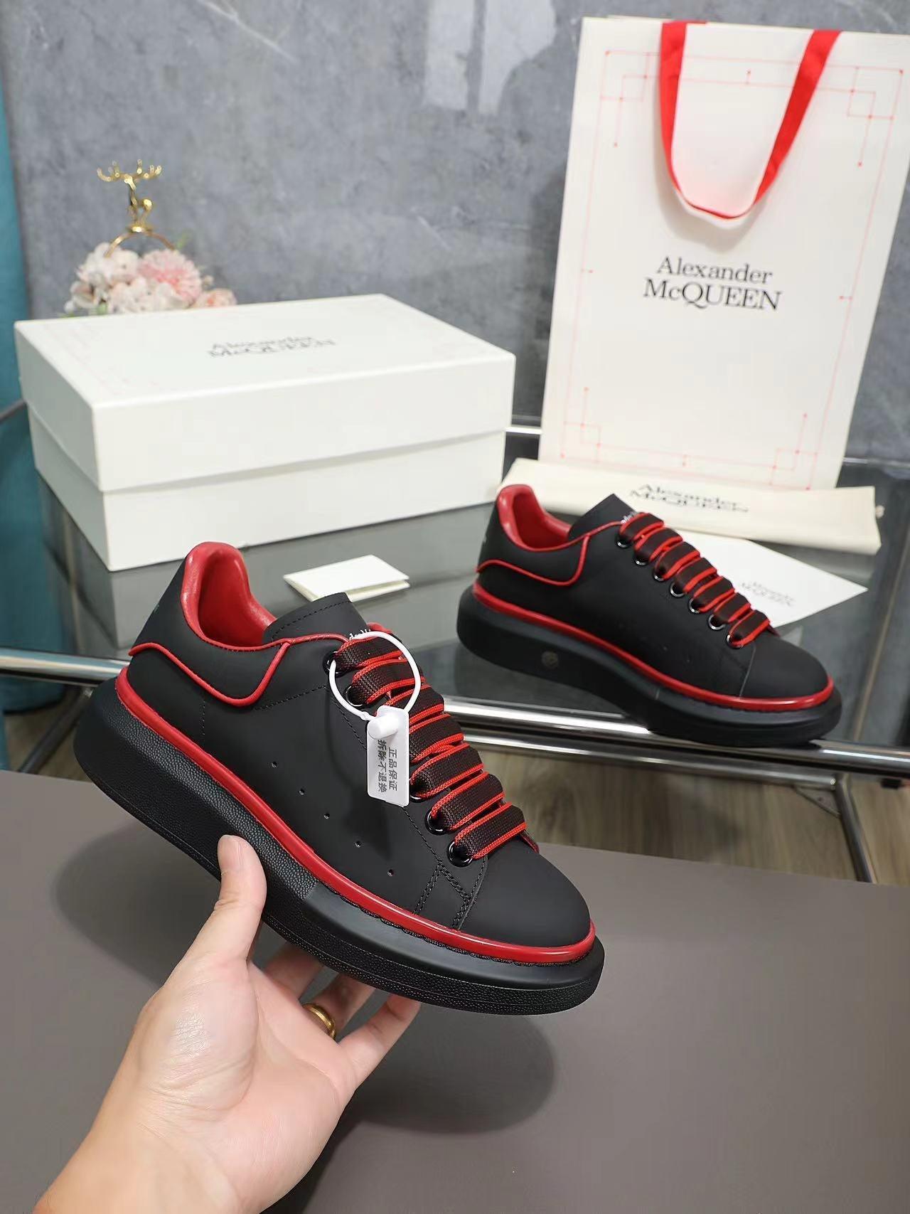 ALMC Oversized Black and Red Sneakers-036 Designer Sneakers