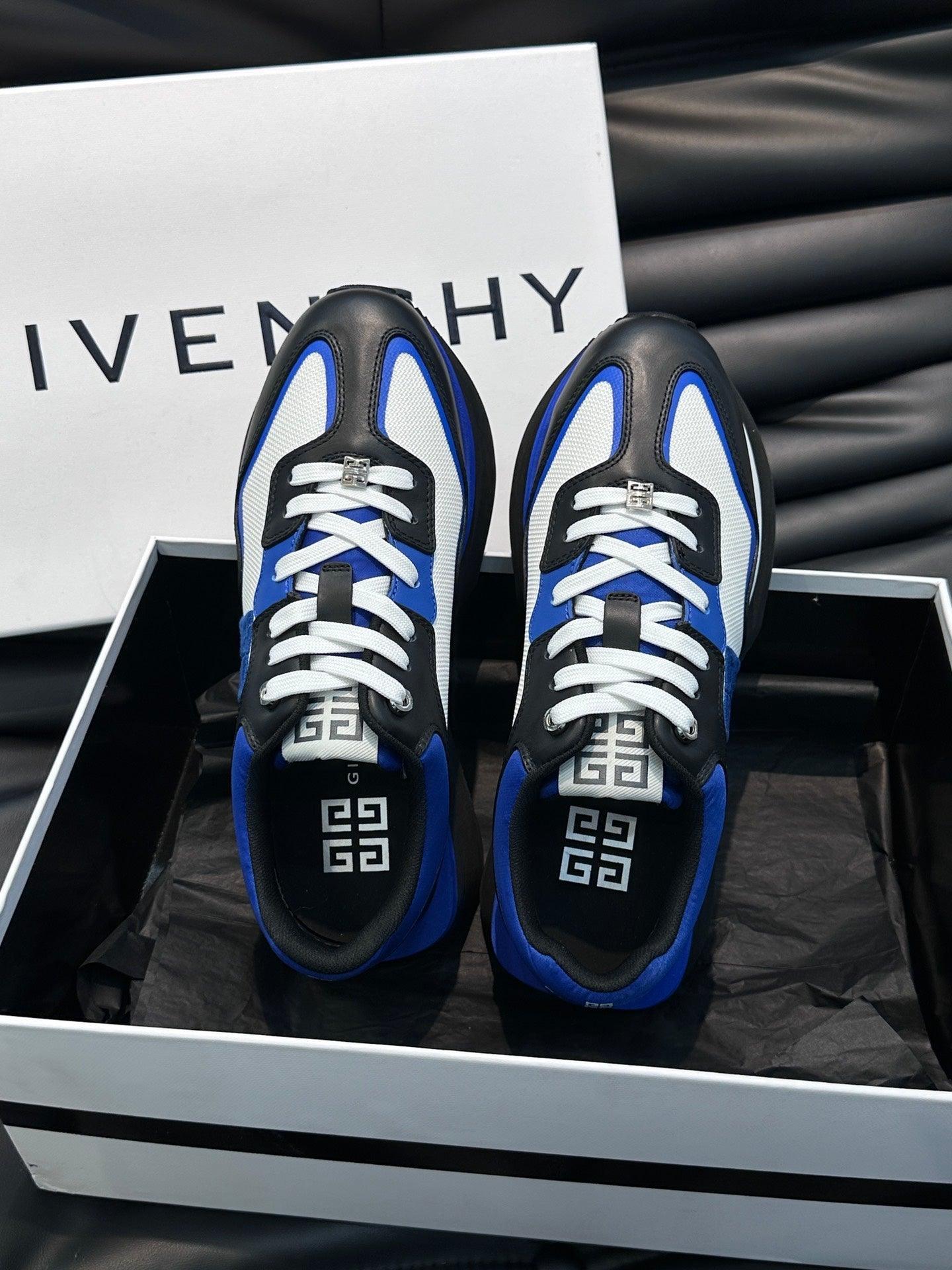 GVC Blue, White and Black Sneakers-011 Designer Sneakers