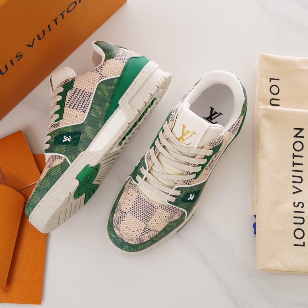 LUV Trainer Green Sneakers-104 Designer Sneakers
