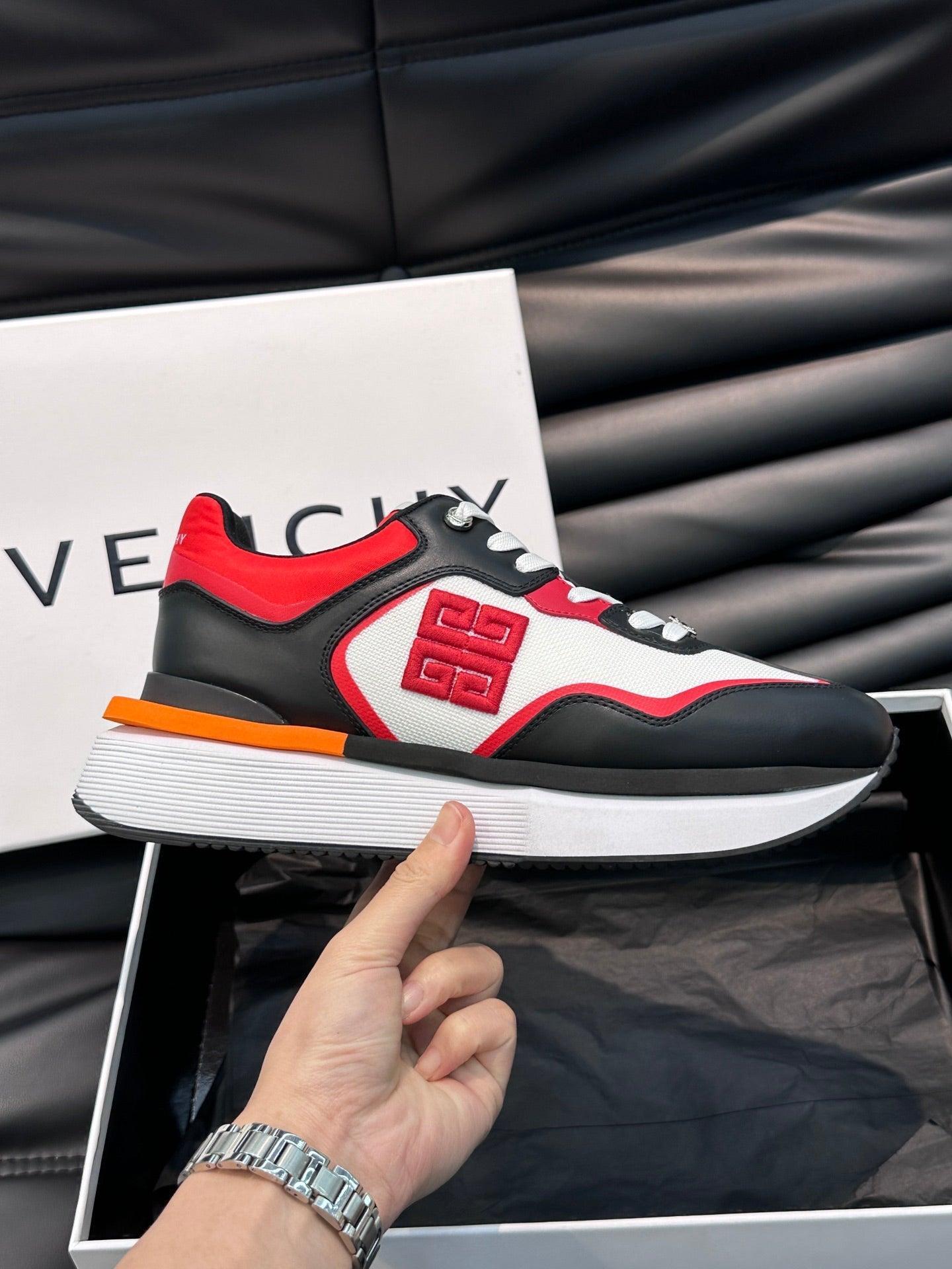 GVC Black and Red Sneakers-014 Designer Sneakers