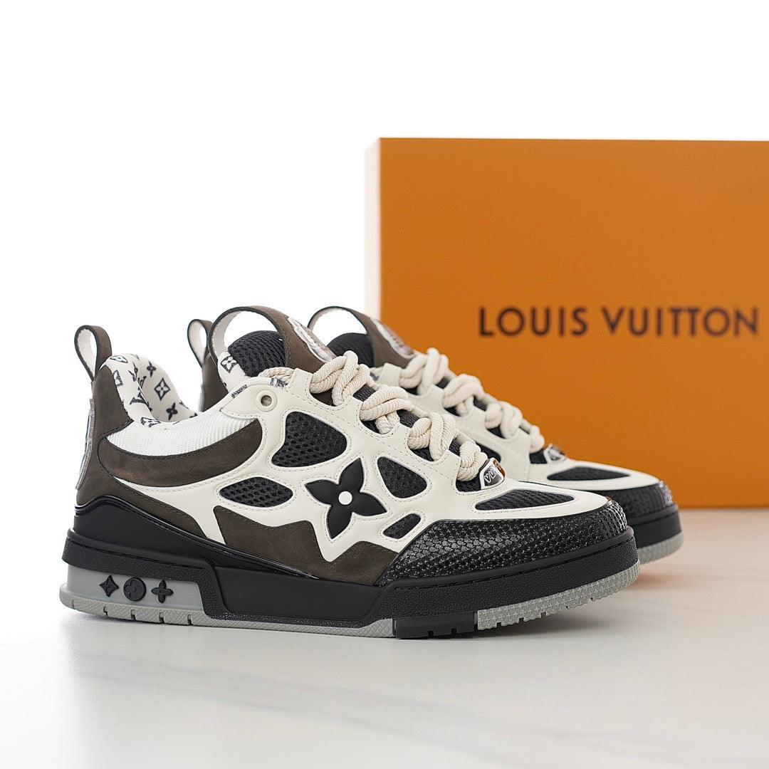 LUV Brown Skate Sneakers-100 Designer Sneakers