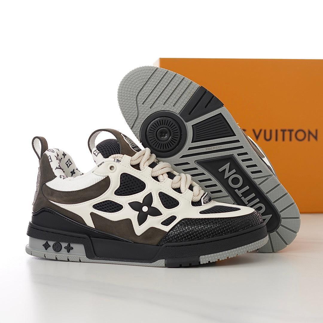 LUV Brown Skate Sneakers-100 Designer Sneakers