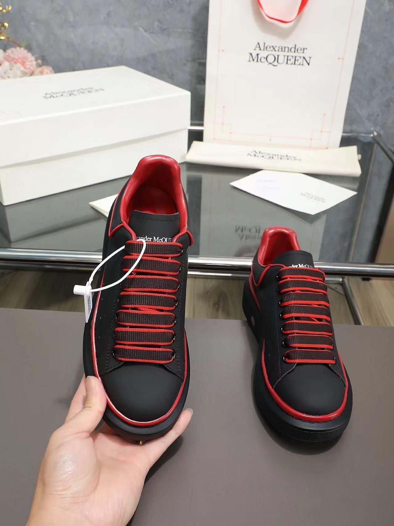 ALMC Oversized Black and Red Sneakers-036 Designer Sneakers