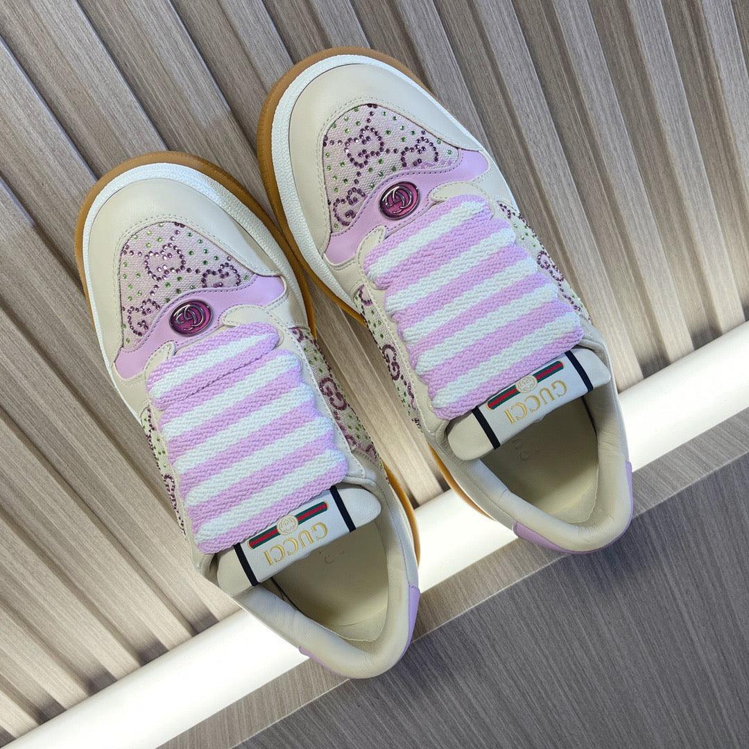 GCI Pink Screener Low Top Sneakers-043 Designer Sneakers