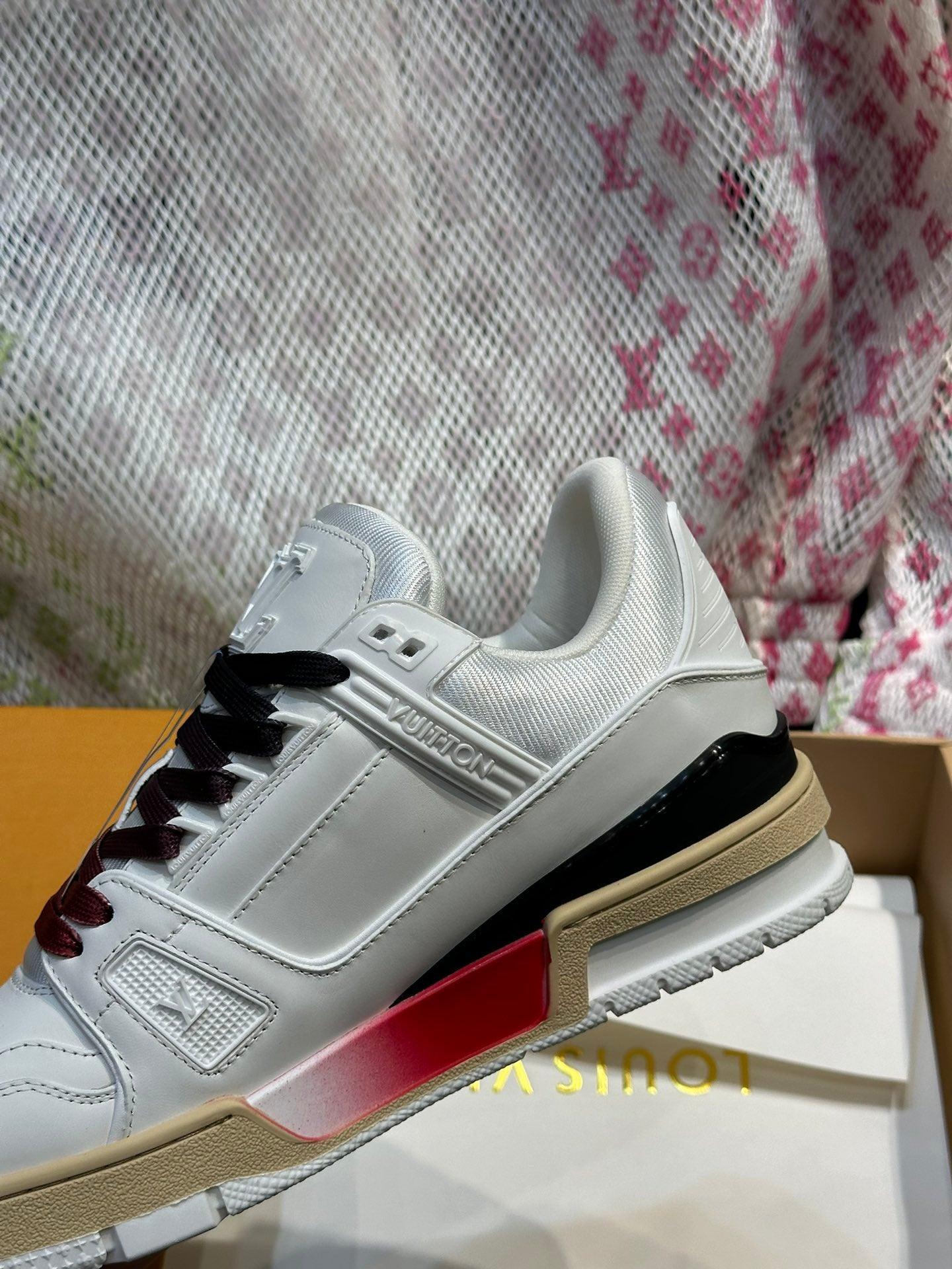 LUV White Trainer Sneakers-086 Designer Sneakers