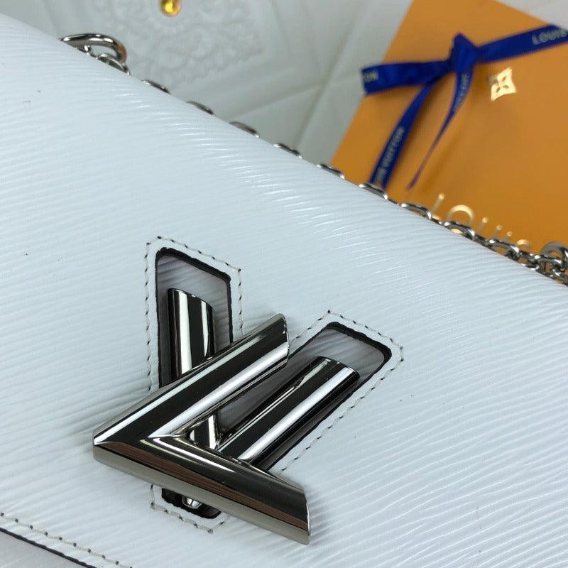 1984 - Twist Handbag With Chain White - GoatLV