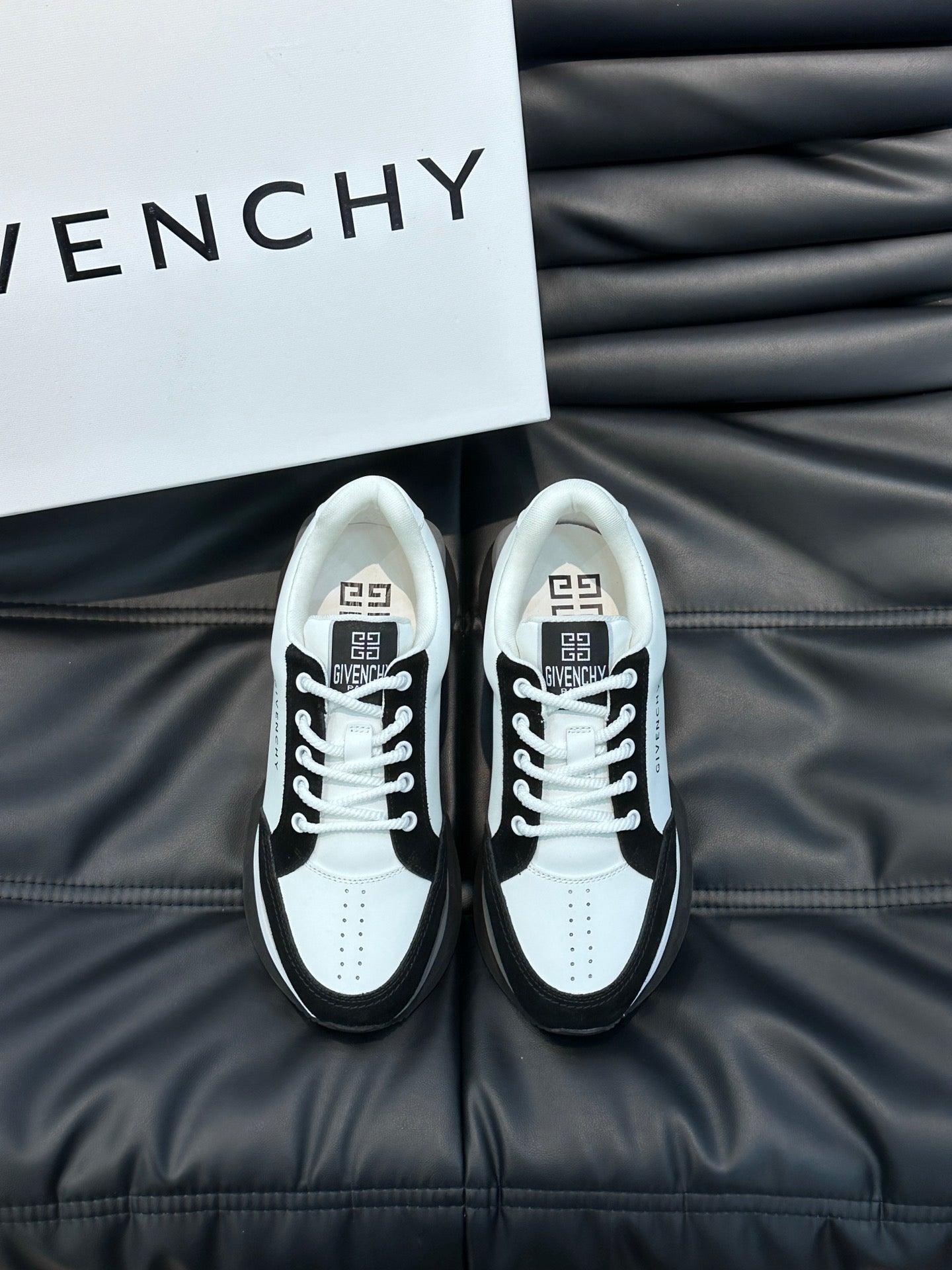 GVC Black and White Logo Sneakers-016 Designer Sneakers