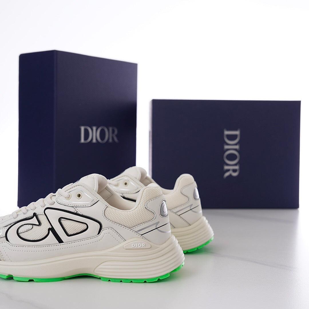 DOR B30 White Mesh and Technical Fabric Sneakers -114 Designer Sneakers