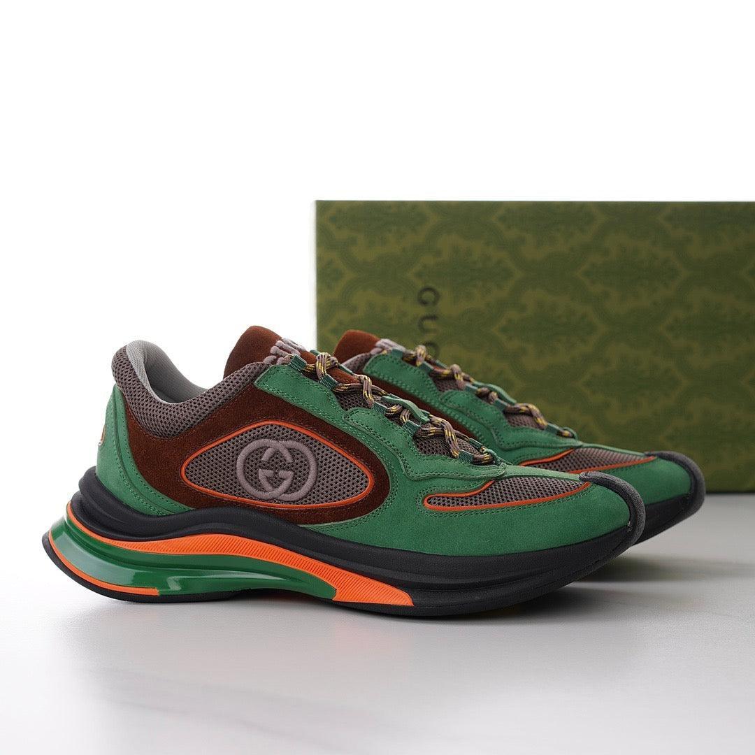 GCI Men's Run Green Suede Sneakers-182 Designer Sneakers