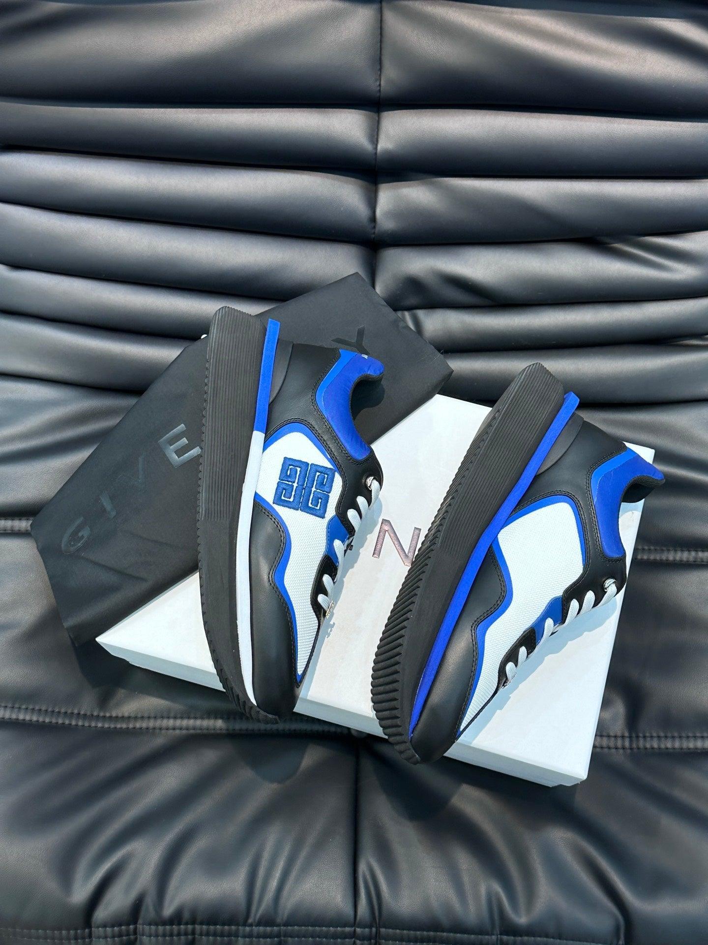 GVC Blue, White and Black Sneakers-011 Designer Sneakers