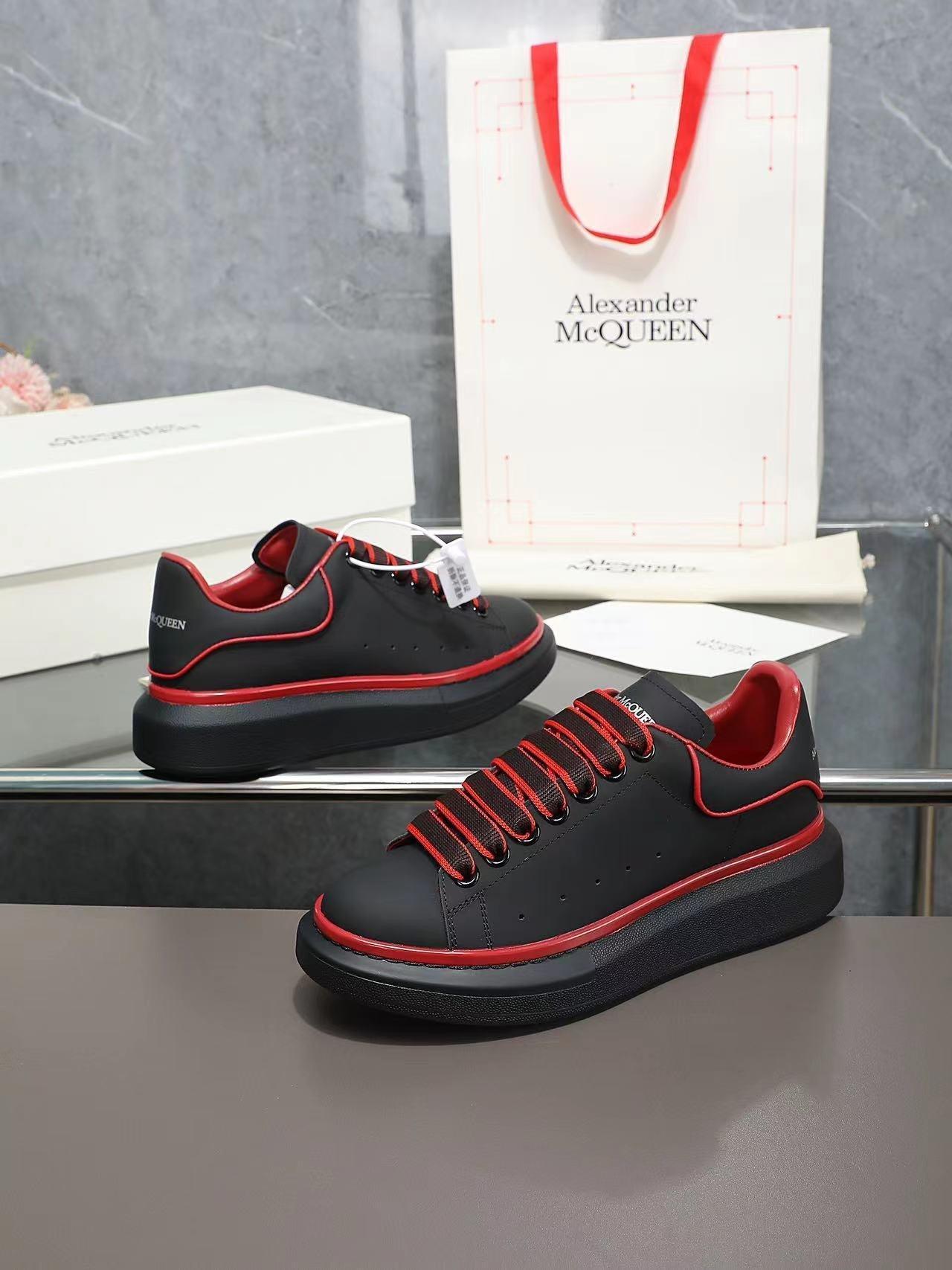 ALMC Oversized Black and Red Sneakers-036 Designer Sneakers