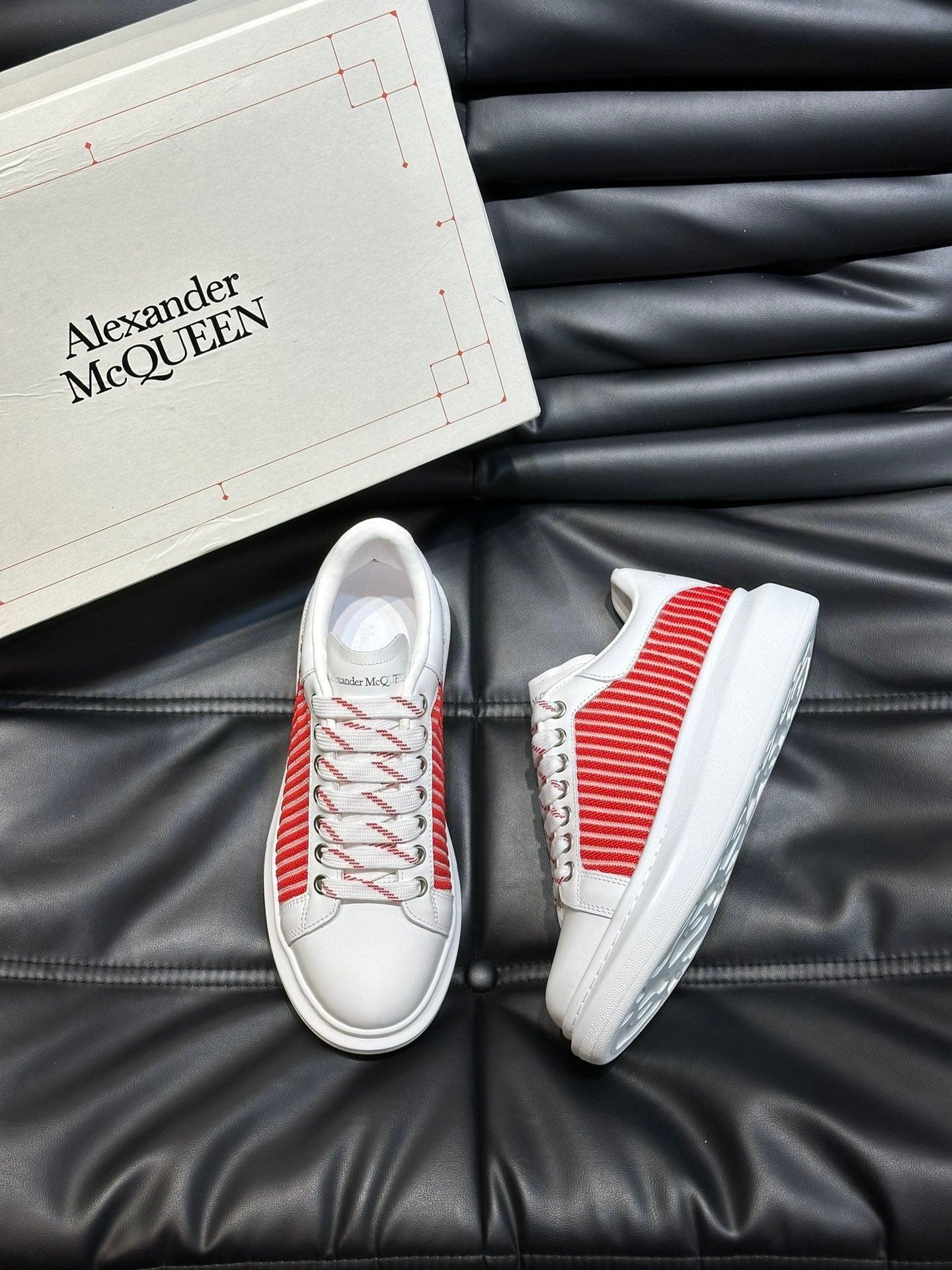 ALMC White and Red Sneakers-003 Designer Sneakers