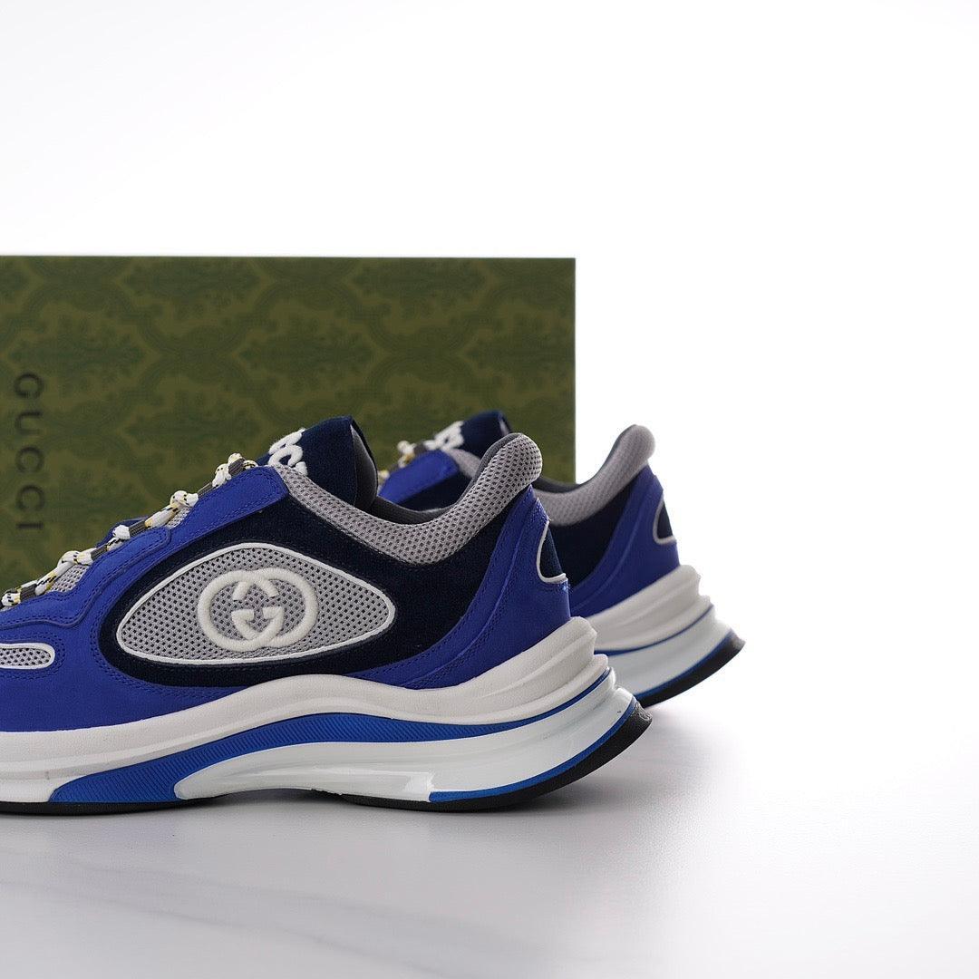 GCI Men New Run Blue Suede Sneakers-181 Designer Sneakers