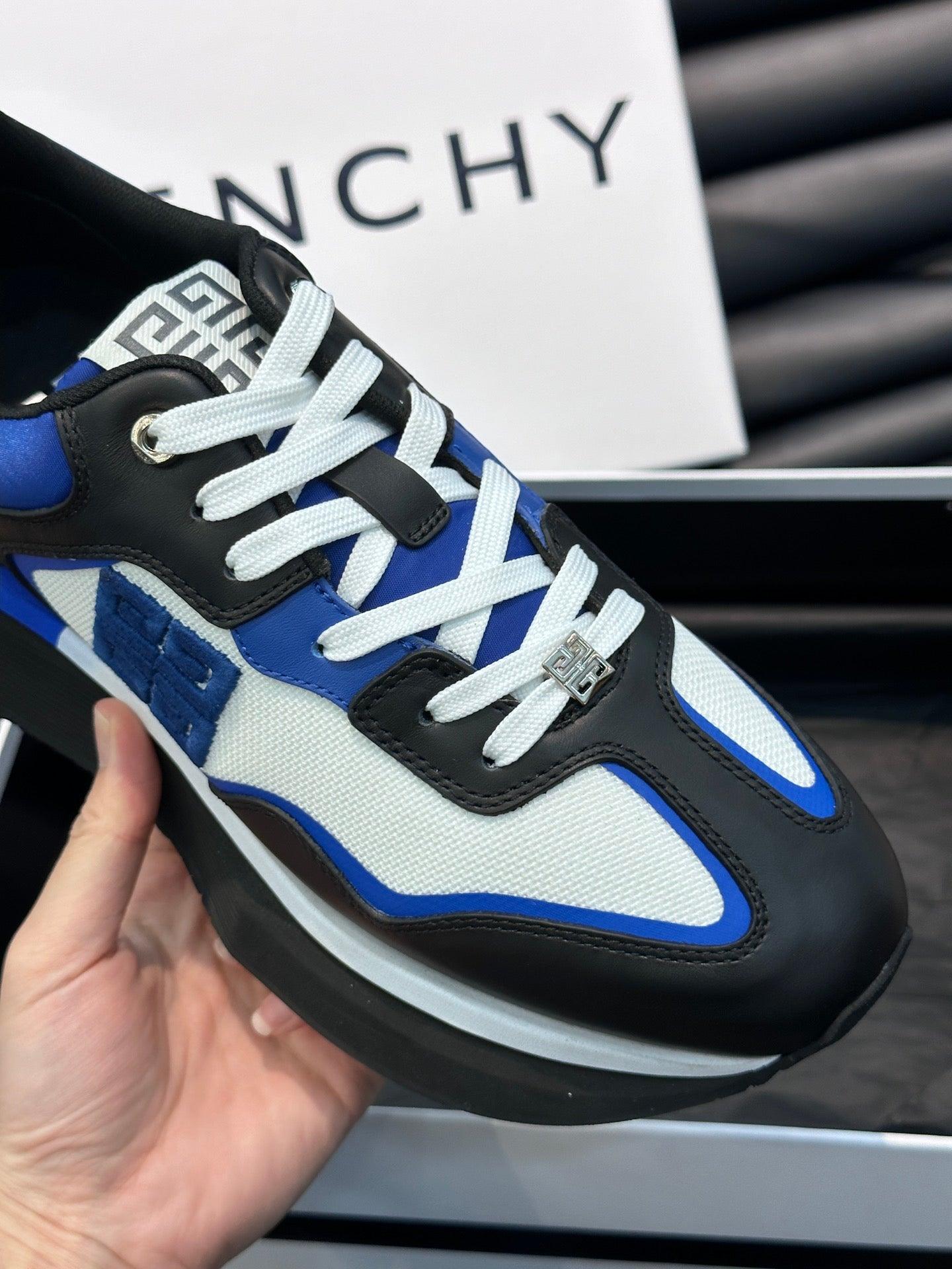 GVC Blue, White and Black Sneakers-011 Designer Sneakers
