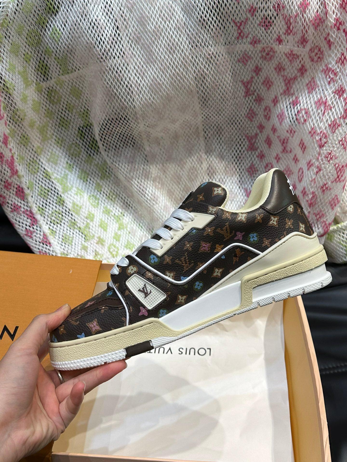 LUV Brown Trainer Sneakers-085 Designer Sneakers